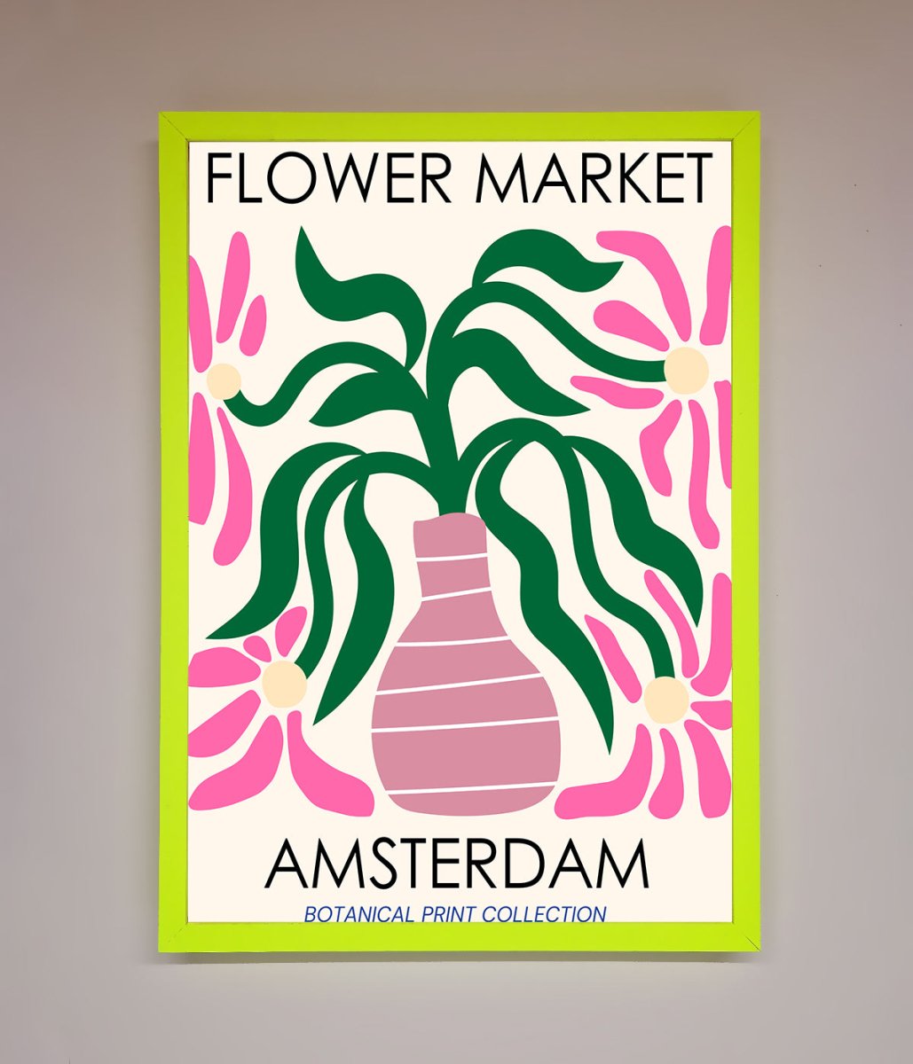 Flower Market Amsterdam Framed Poster - Zestio