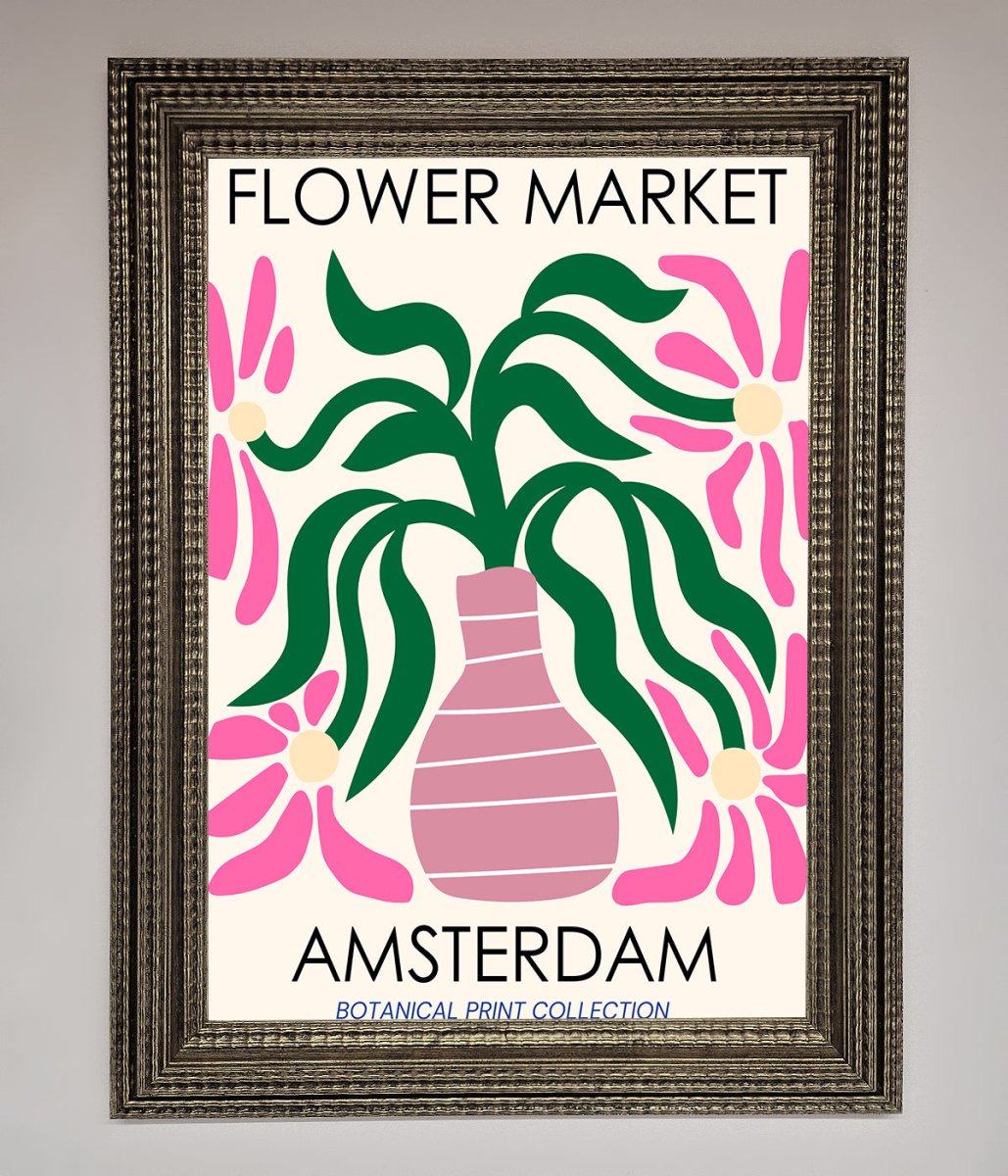 Flower Market Amsterdam Framed Poster - Zestio