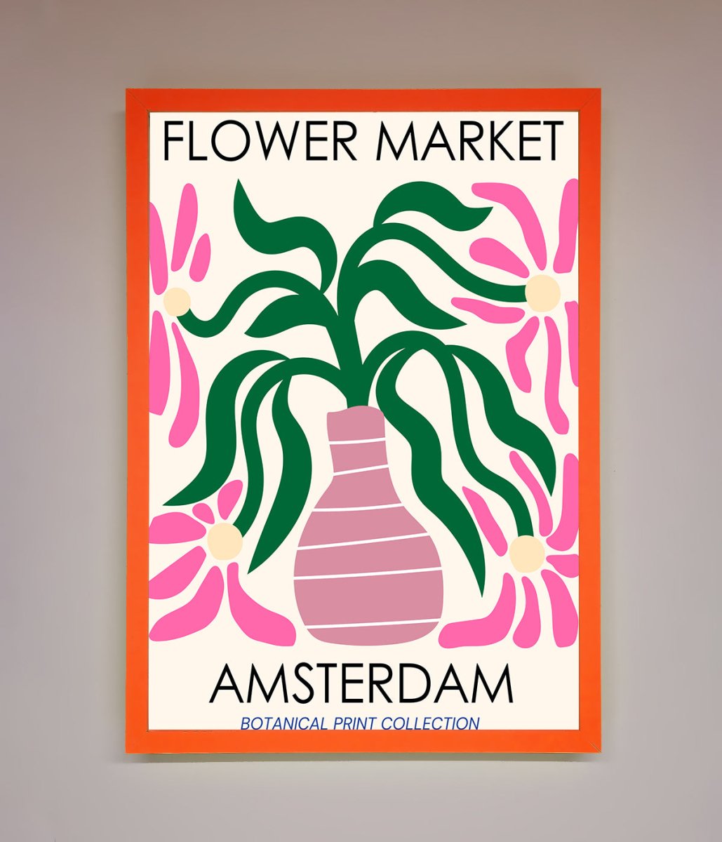 Flower Market Amsterdam Framed Poster - Zestio