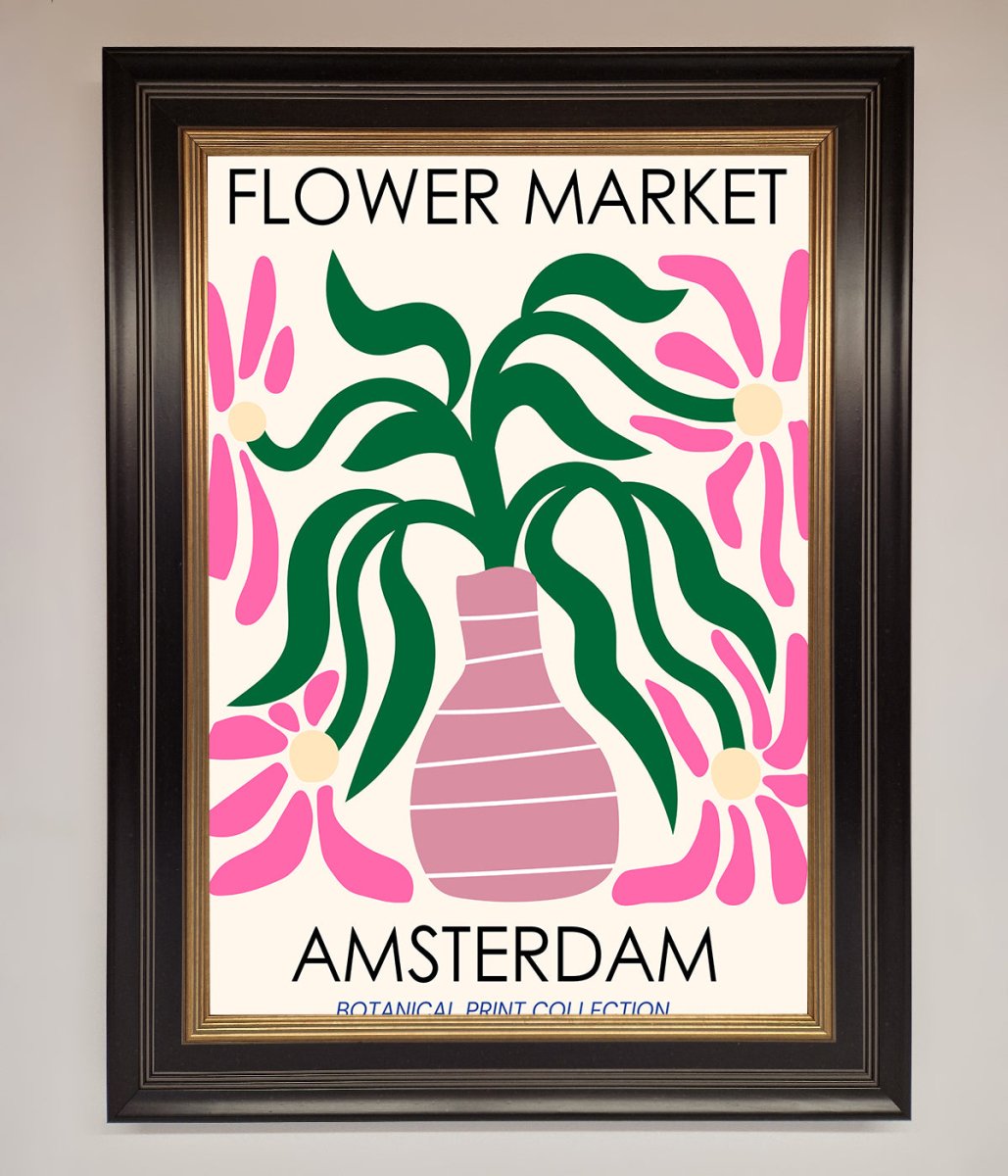 Flower Market Amsterdam Framed Poster - Zestio