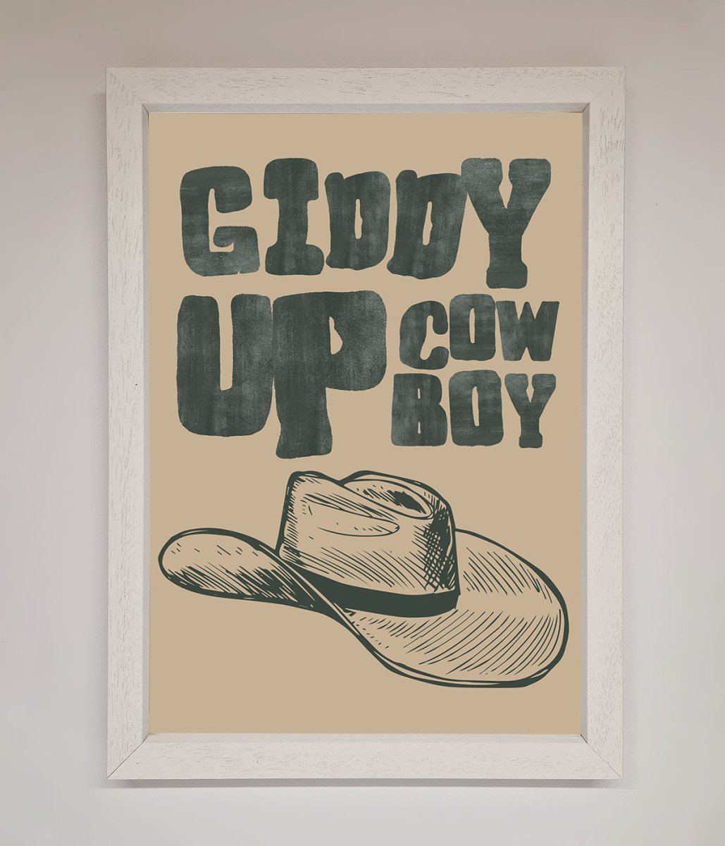 Giddy Up Framed Poster - Zestio