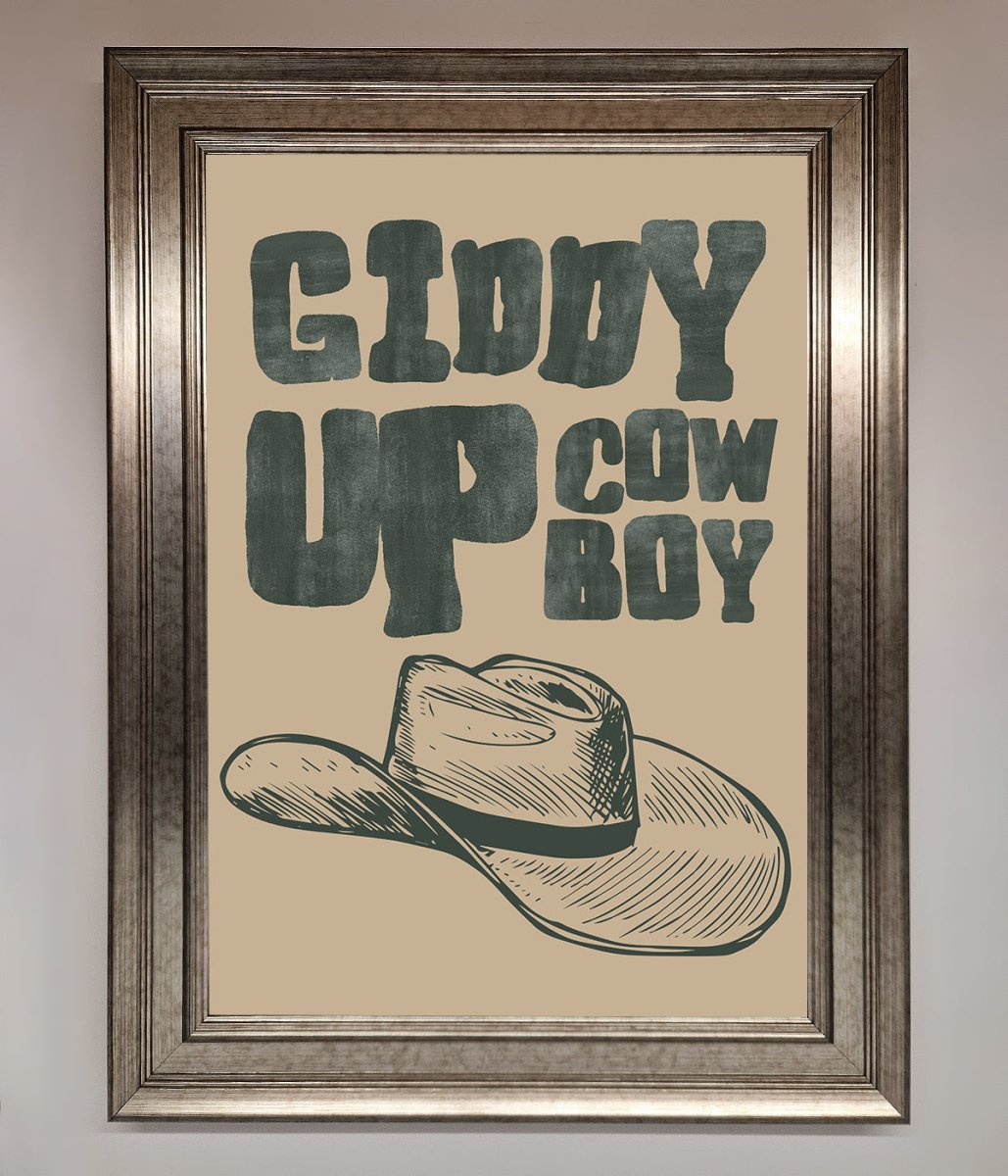 Giddy Up Framed Poster - Zestio