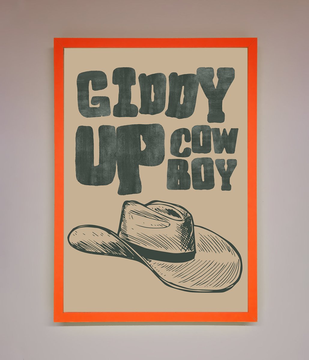 Giddy Up Framed Poster - Zestio