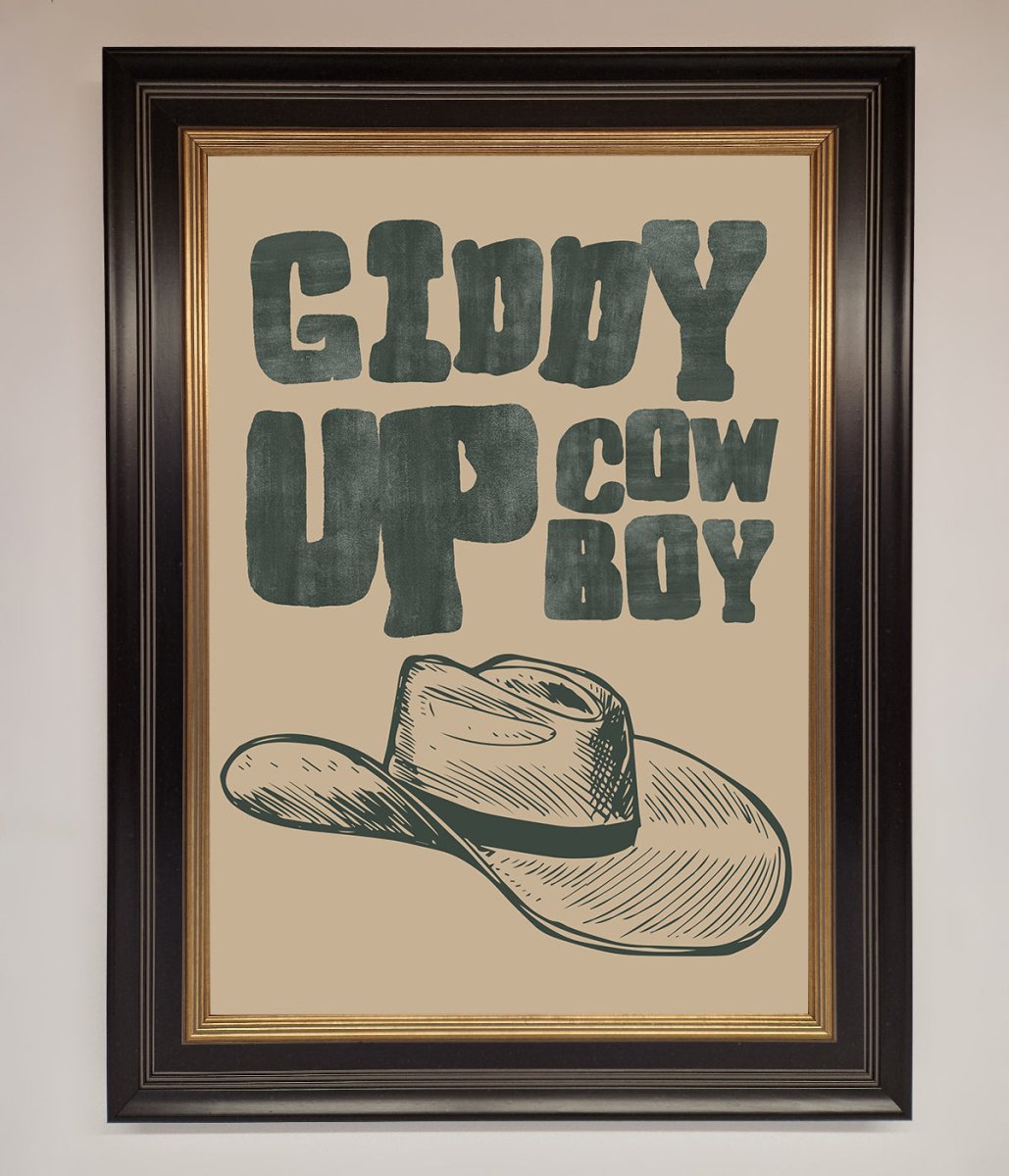 Giddy Up Framed Poster - Zestio