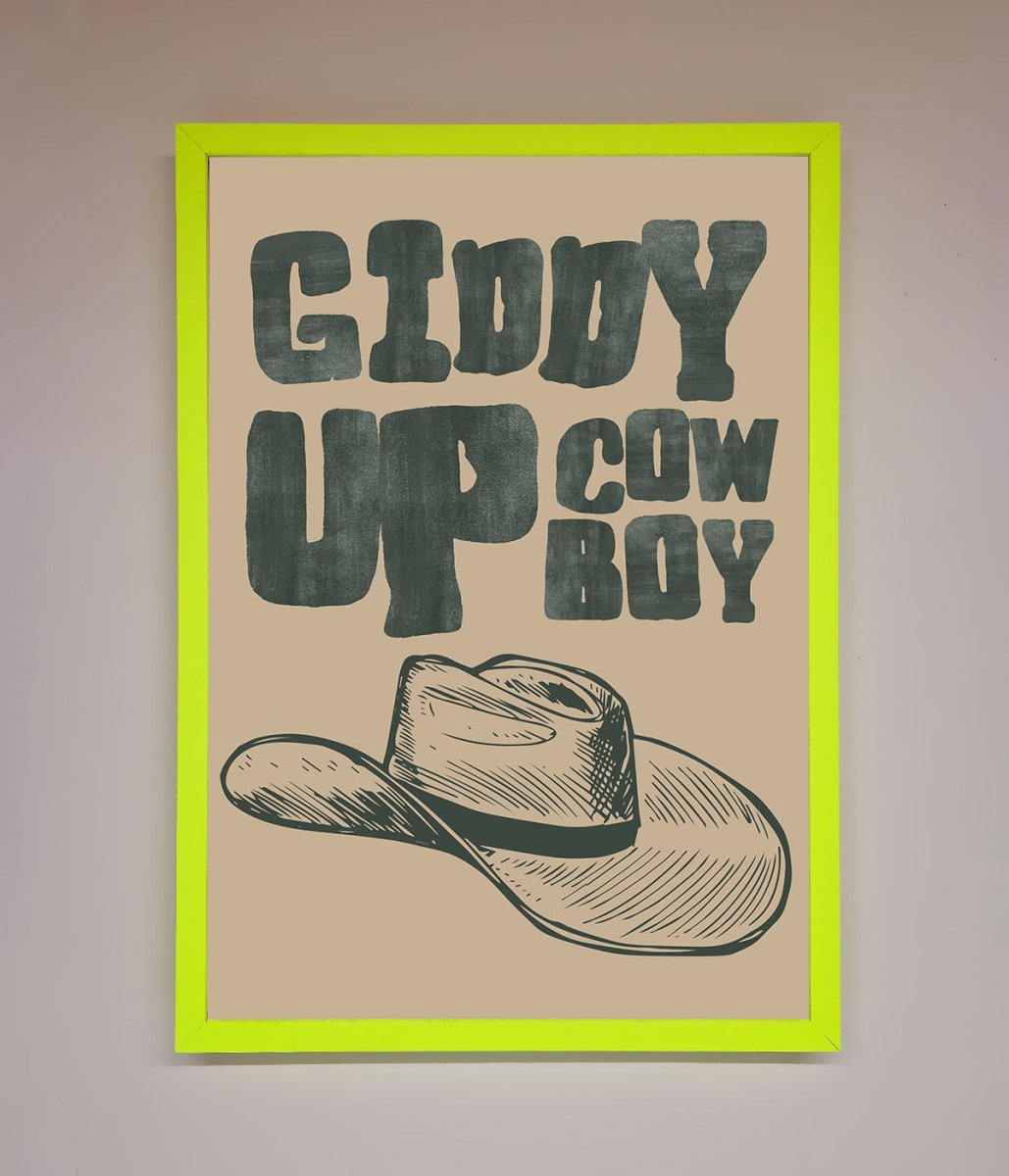 Giddy Up Framed Poster - Zestio