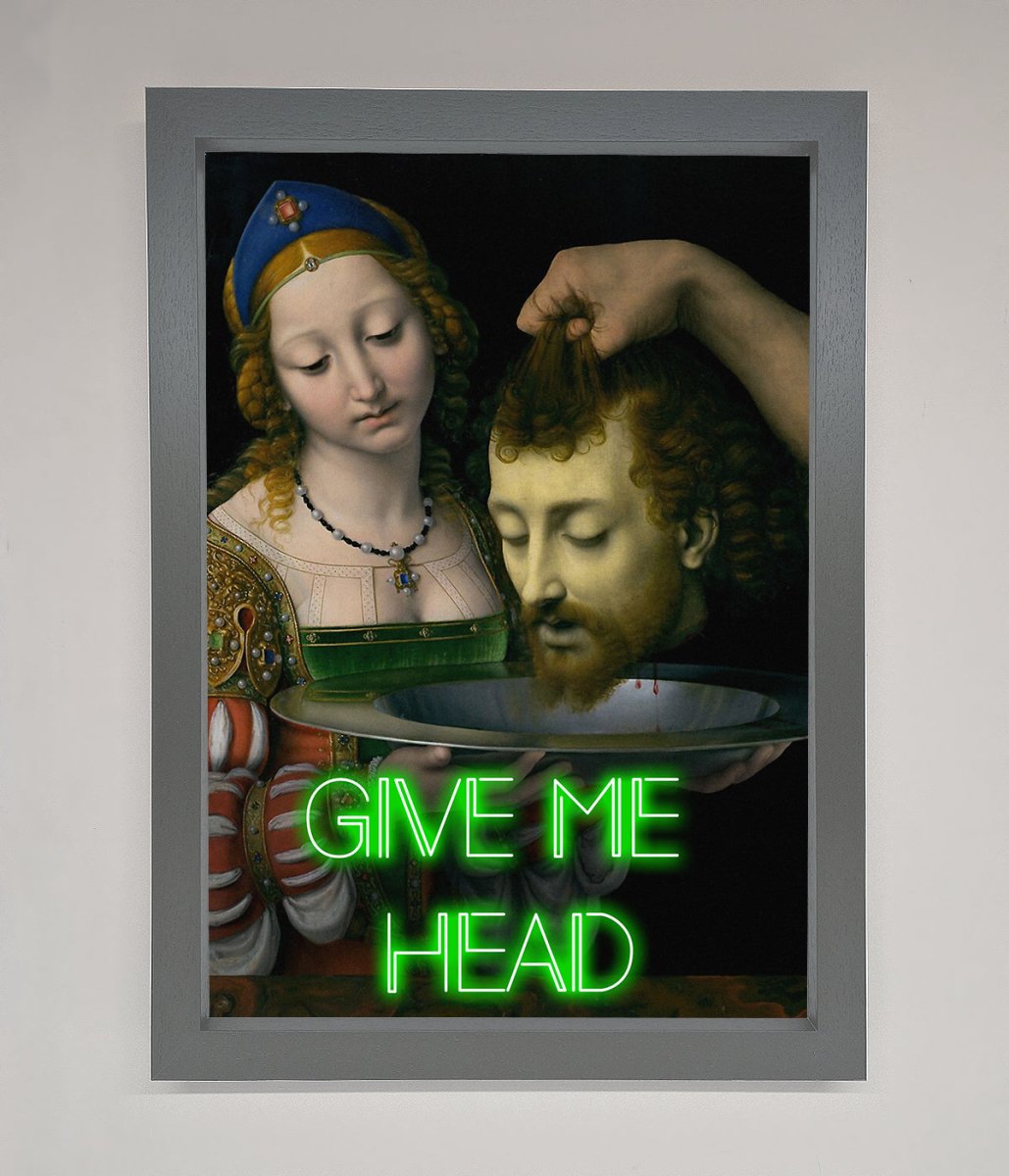 Give Me Head Renaissance Framed Poster - Zestio
