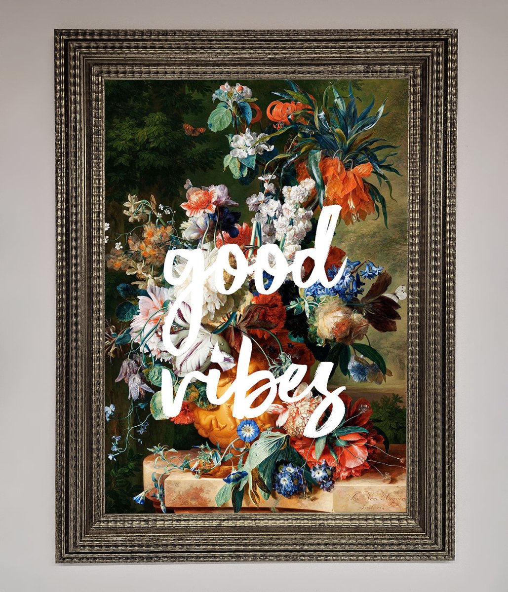 Good Vibes Framed Wall Art - Zestio