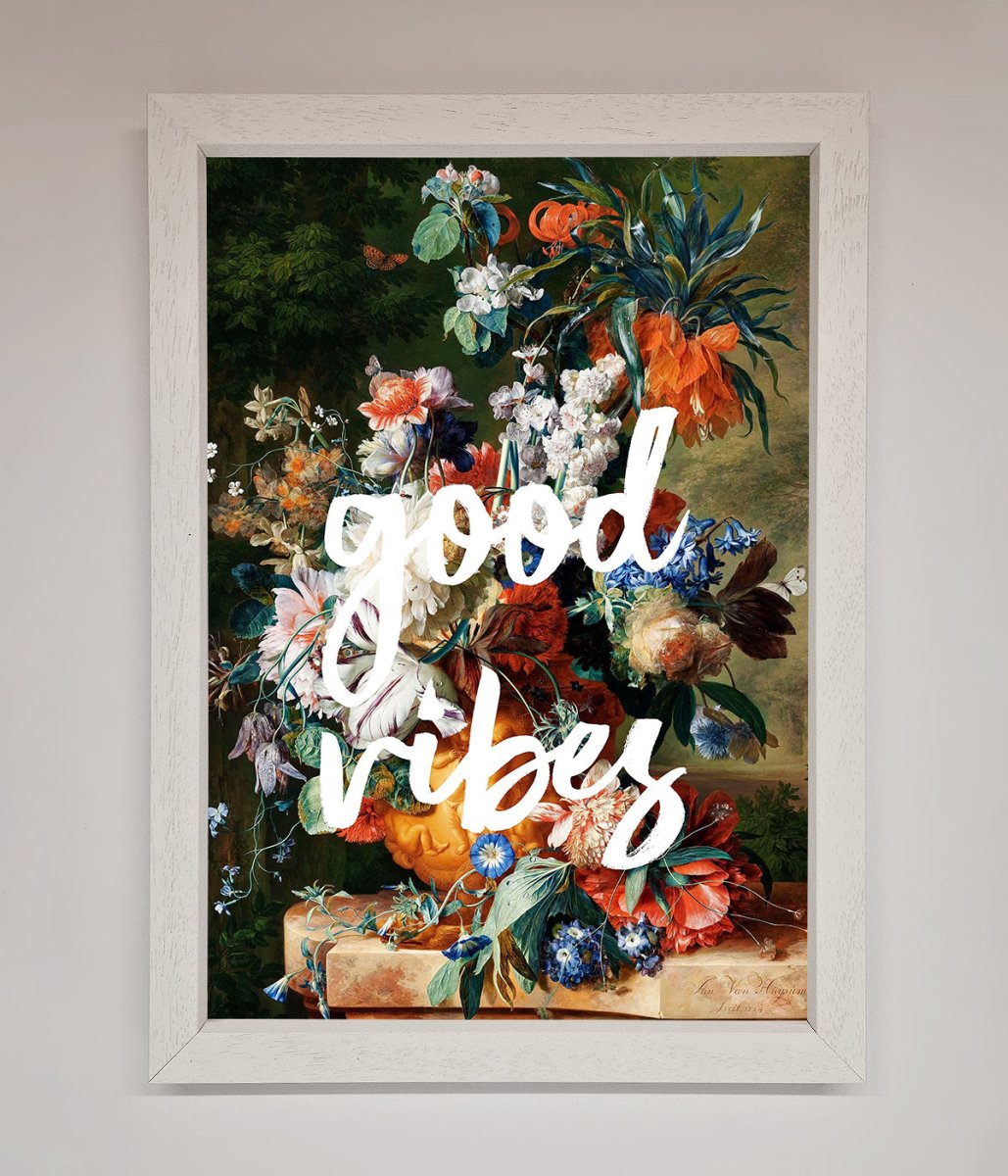 Good Vibes Framed Wall Art - Zestio