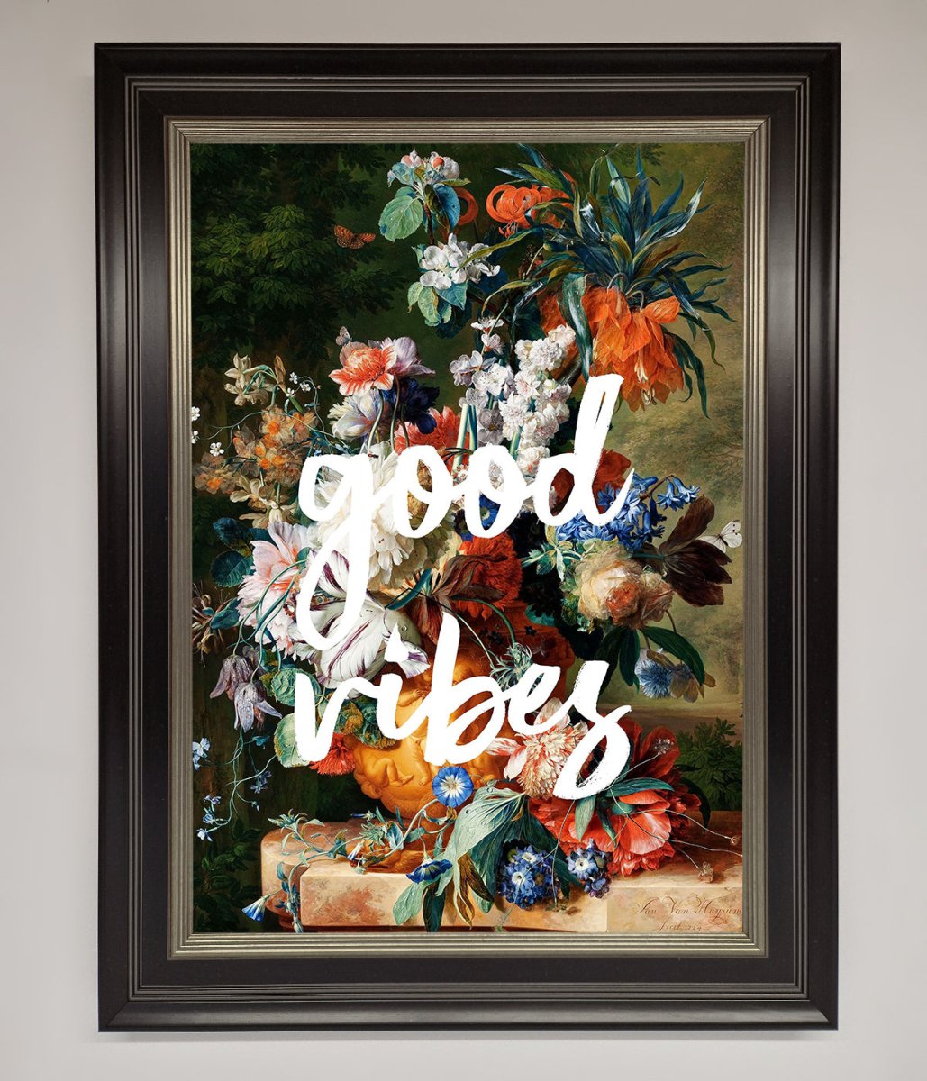 Good Vibes Framed Wall Art - Zestio