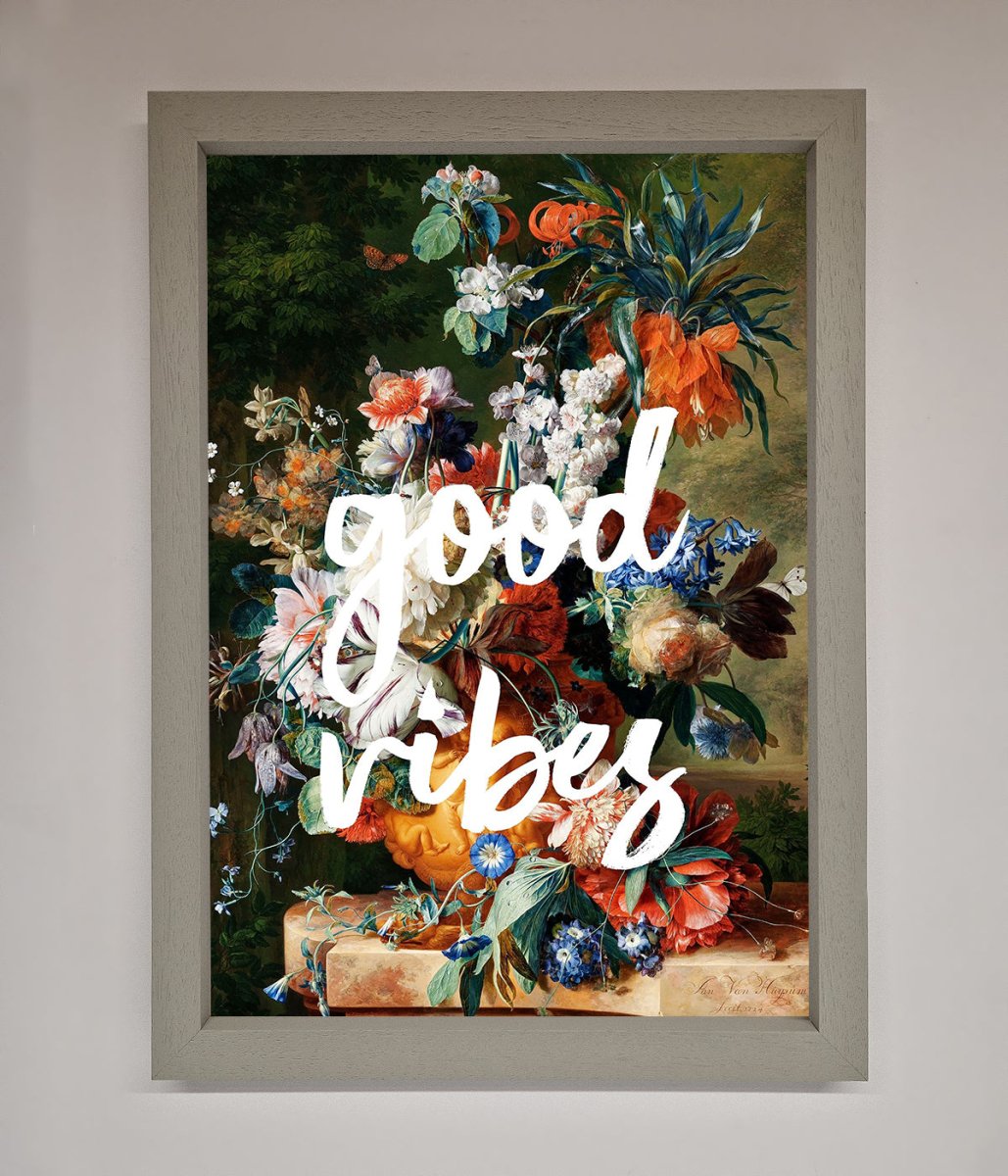 Good Vibes Framed Wall Art - Zestio