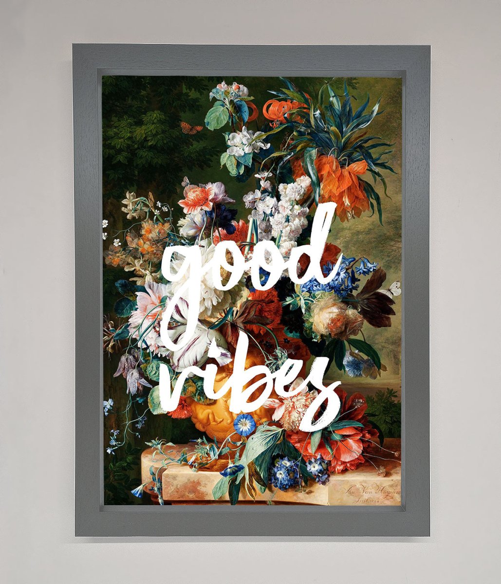 Good Vibes Framed Wall Art - Zestio