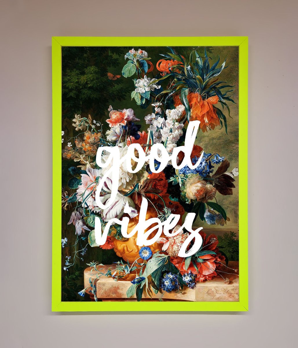 Good Vibes Framed Wall Art - Zestio