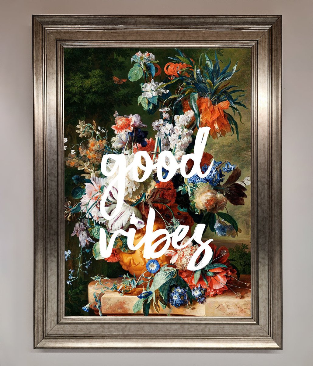 Good Vibes Framed Wall Art - Zestio