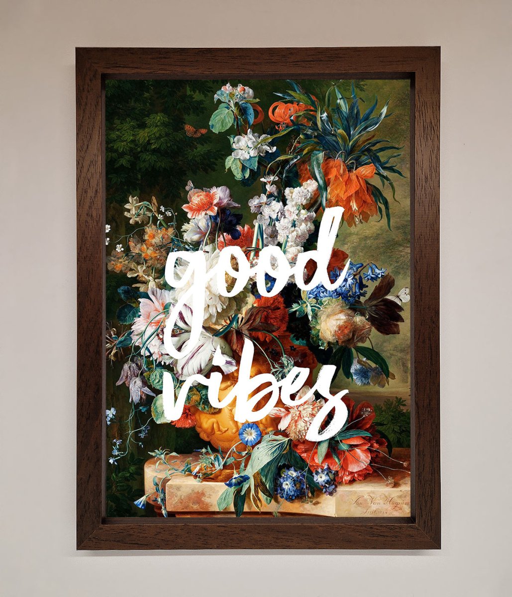 Good Vibes Framed Wall Art - Zestio