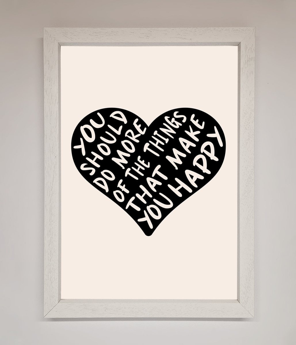 Happy Heart Framed Print - Zestio