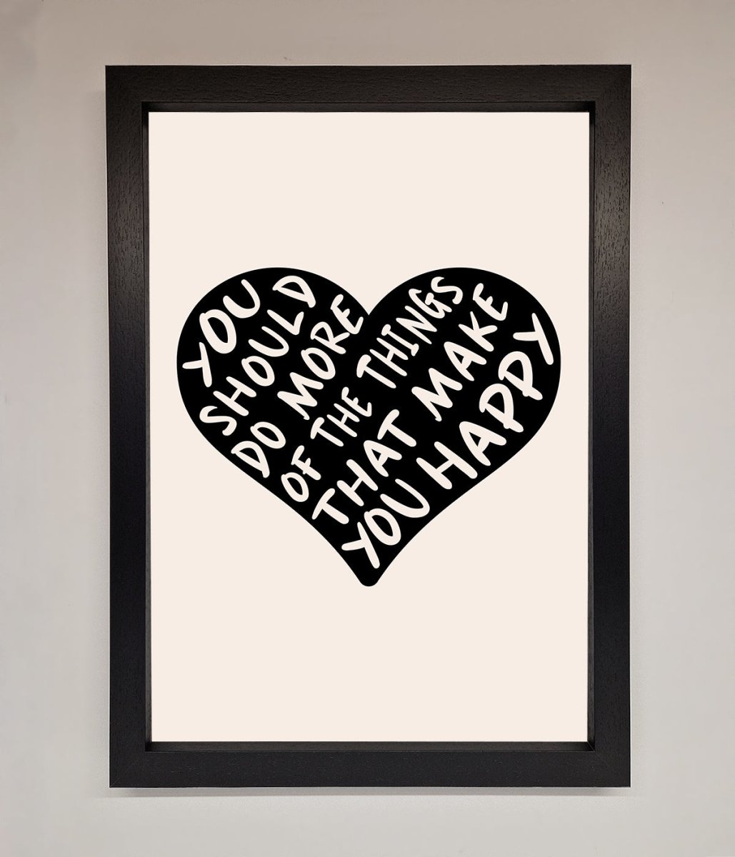 Happy Heart Framed Print - Zestio