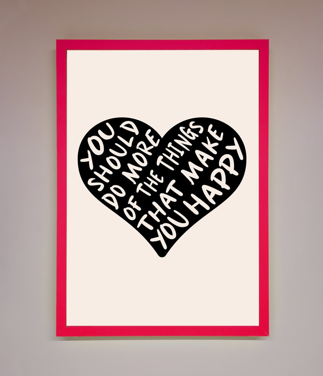 Happy Heart Framed Print - Zestio