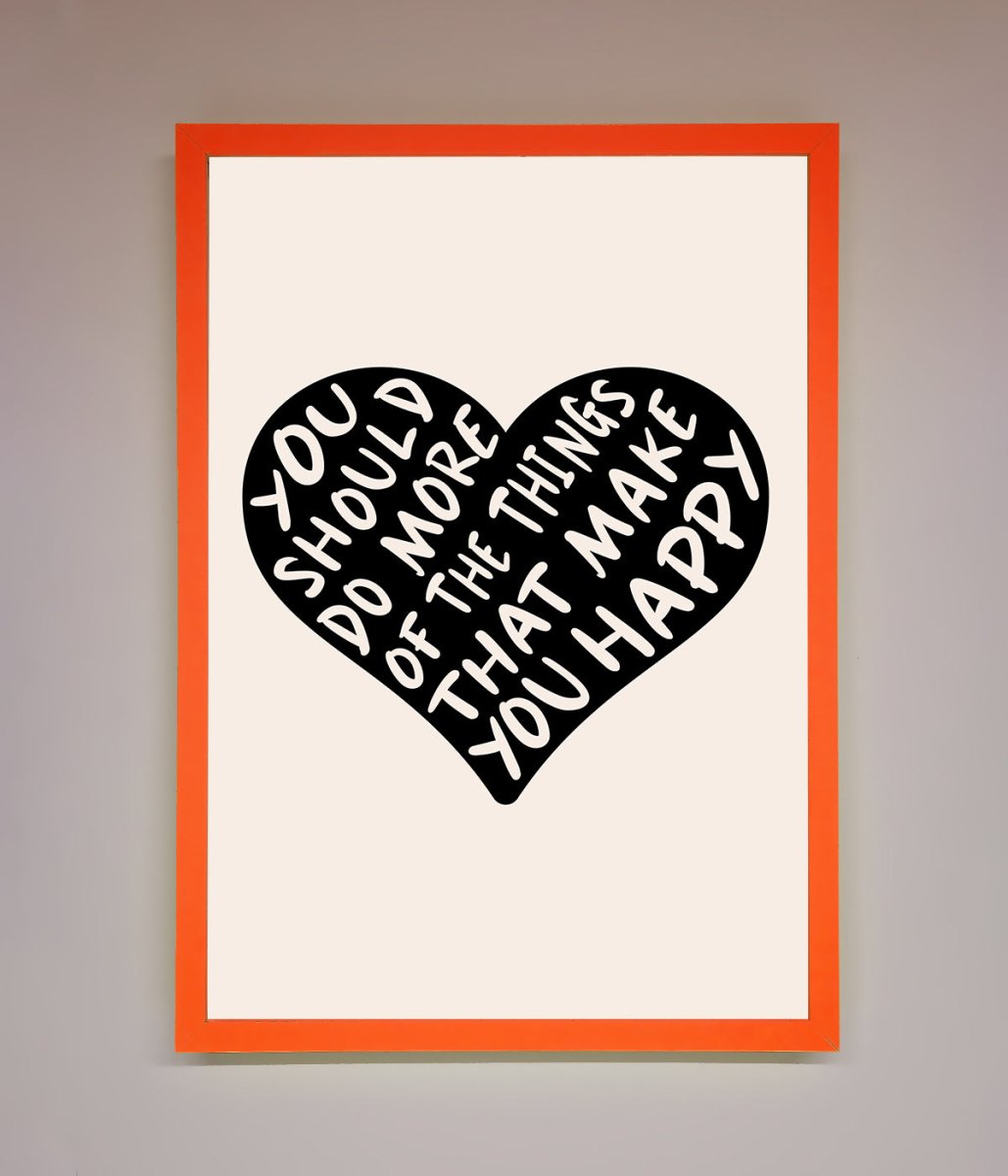 Happy Heart Framed Print - Zestio