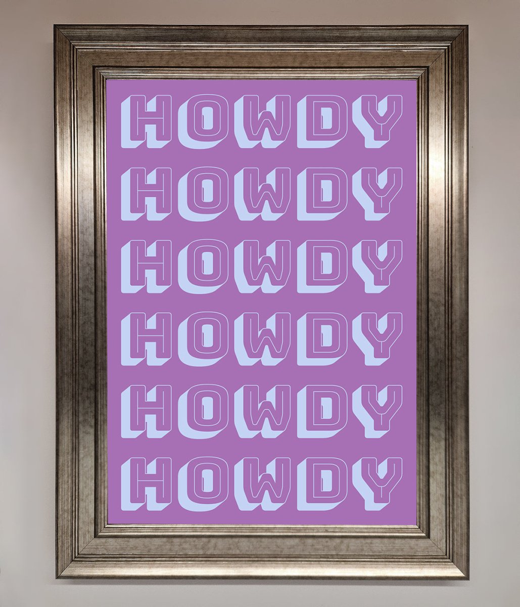 Howdy Howdy Framed Poster - Zestio