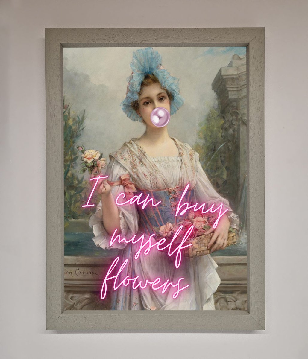 I Can Buy Myself Flowers Framed Print - Zestio