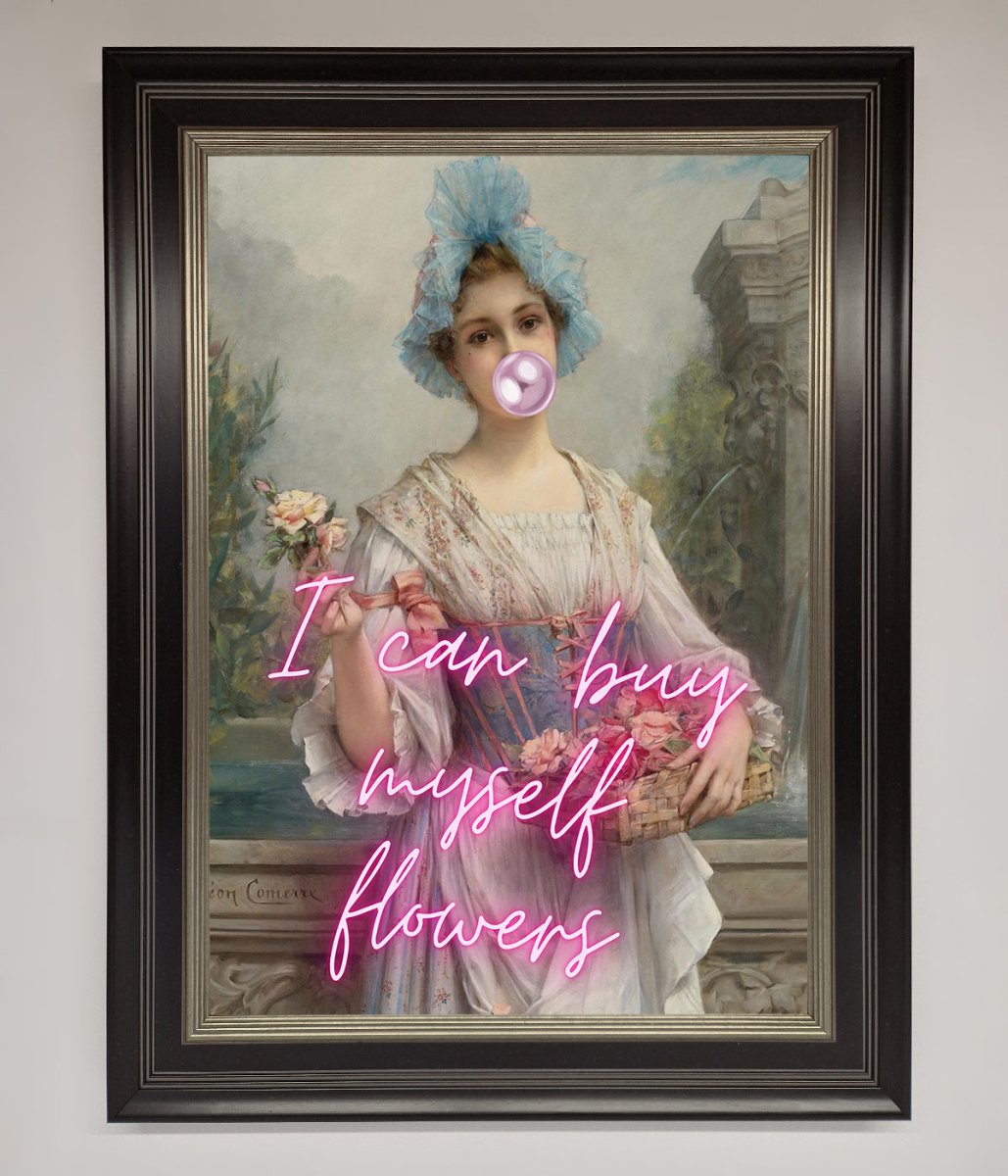 I Can Buy Myself Flowers Framed Print - Zestio