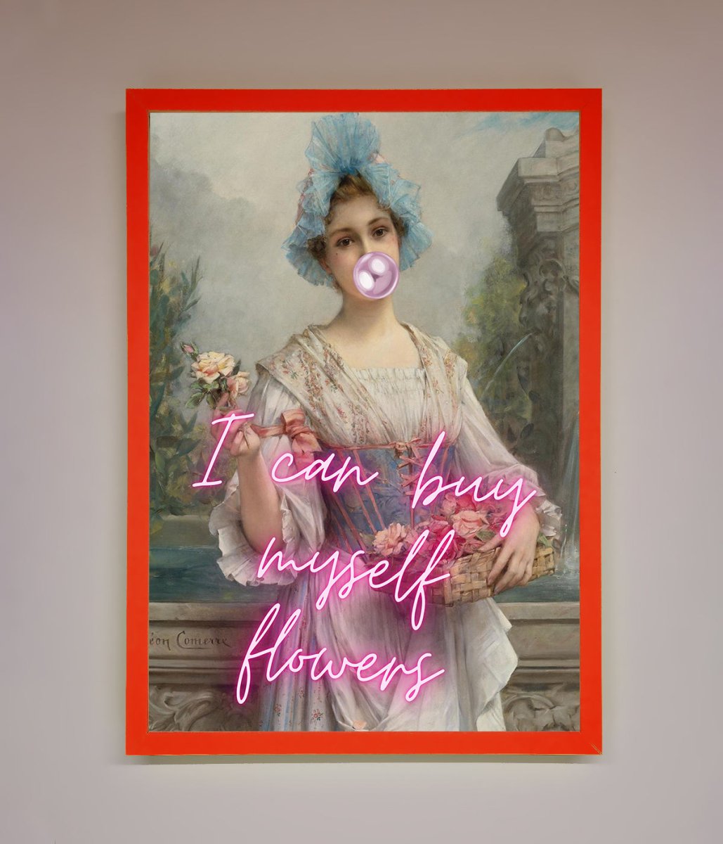 I Can Buy Myself Flowers Framed Print - Zestio