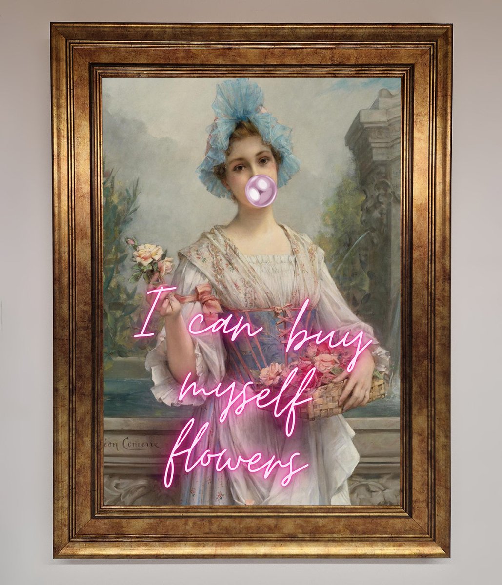 I Can Buy Myself Flowers Framed Print - Zestio