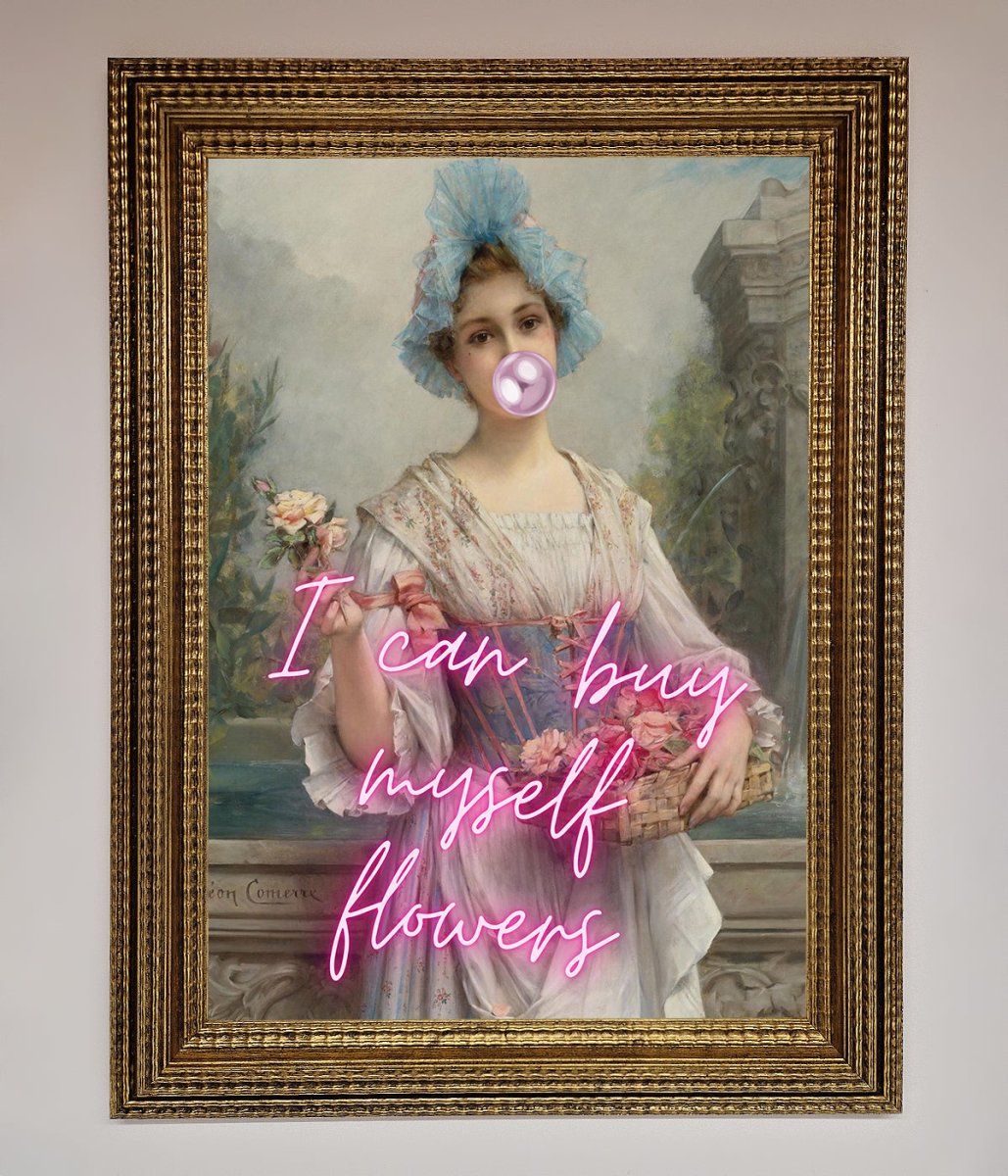 I Can Buy Myself Flowers Framed Print - Zestio