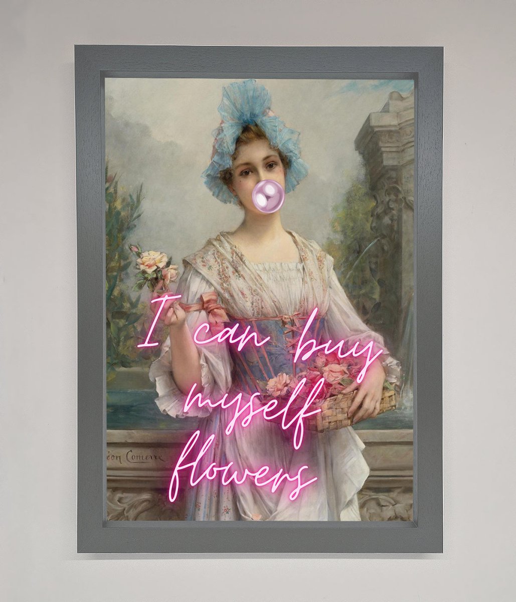 I Can Buy Myself Flowers Framed Print - Zestio