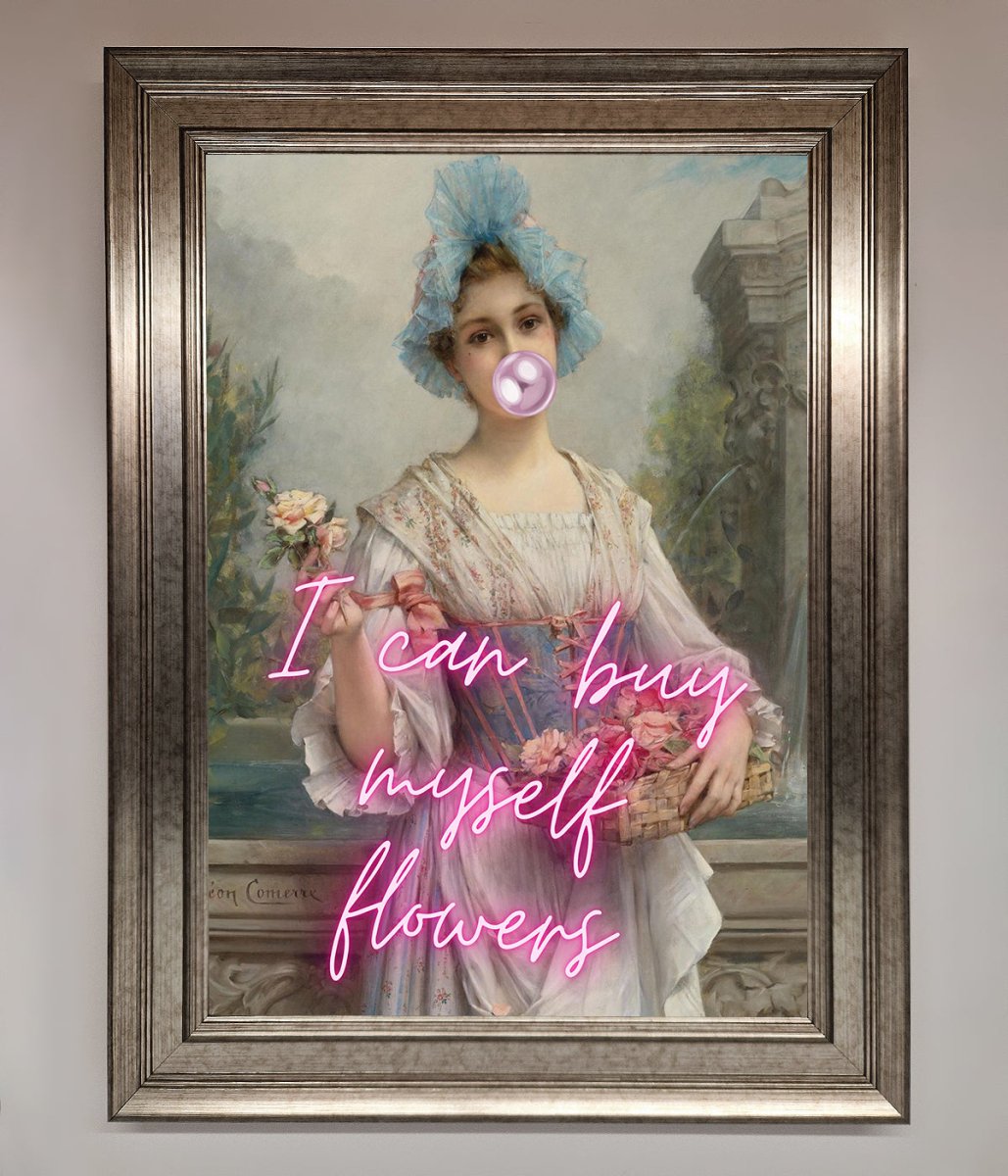 I Can Buy Myself Flowers Framed Print - Zestio