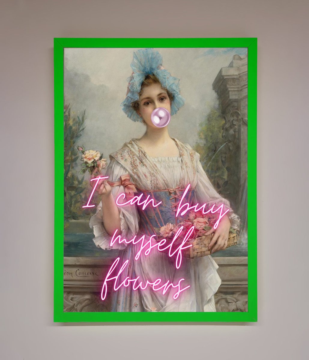 I Can Buy Myself Flowers Framed Print - Zestio