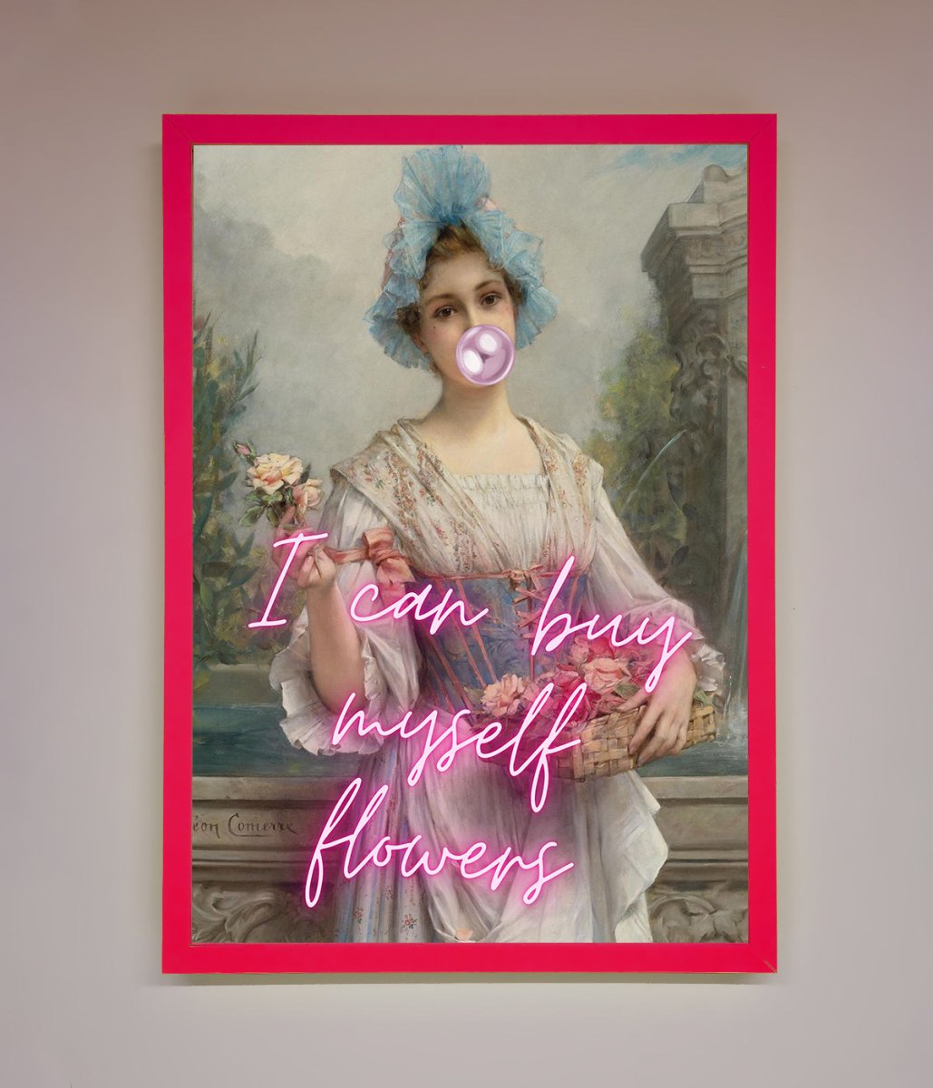 I Can Buy Myself Flowers Framed Print - Zestio