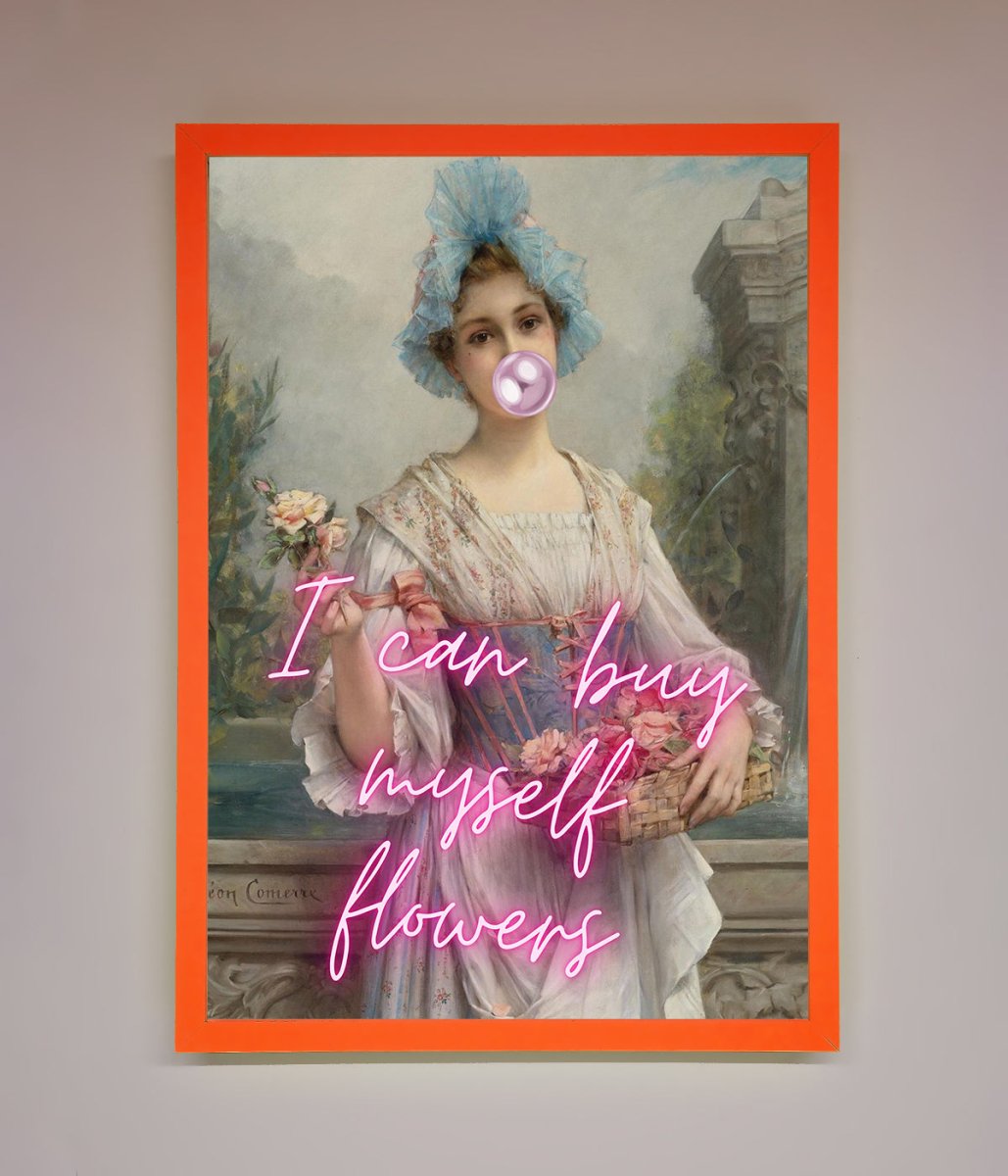 I Can Buy Myself Flowers Framed Print - Zestio