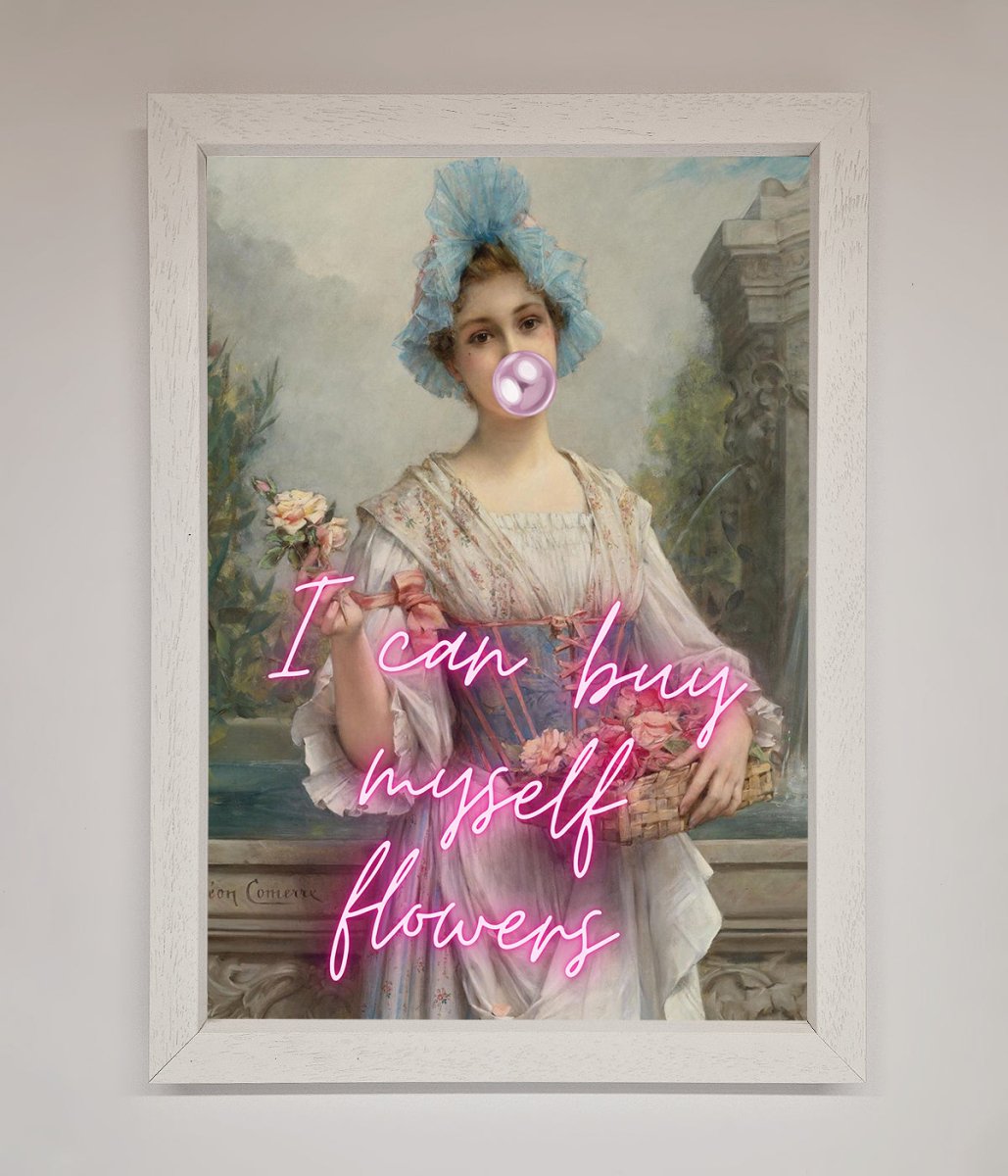 I Can Buy Myself Flowers Framed Print - Zestio