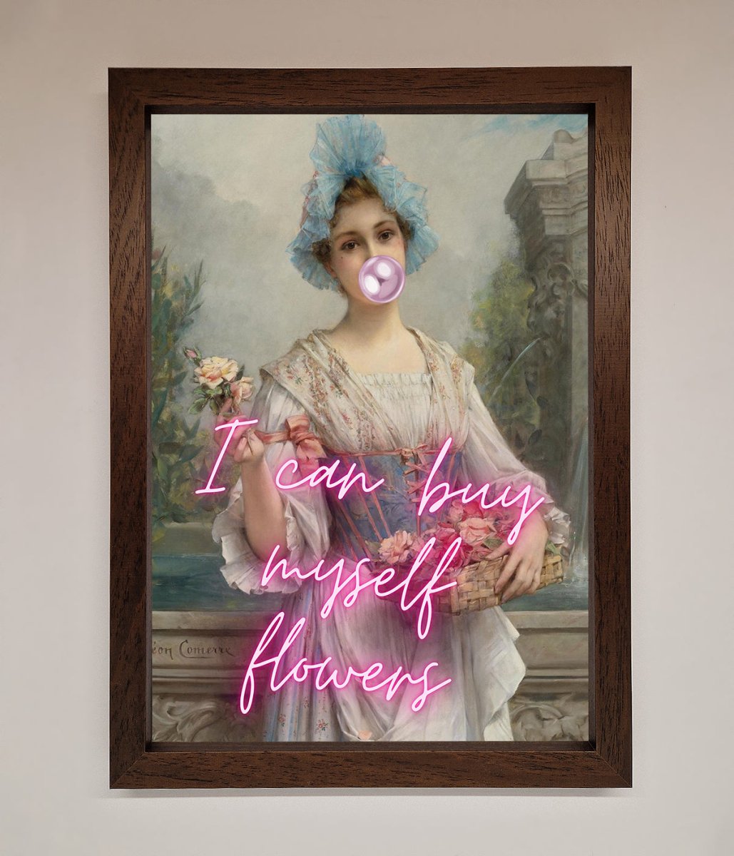 I Can Buy Myself Flowers Framed Print - Zestio