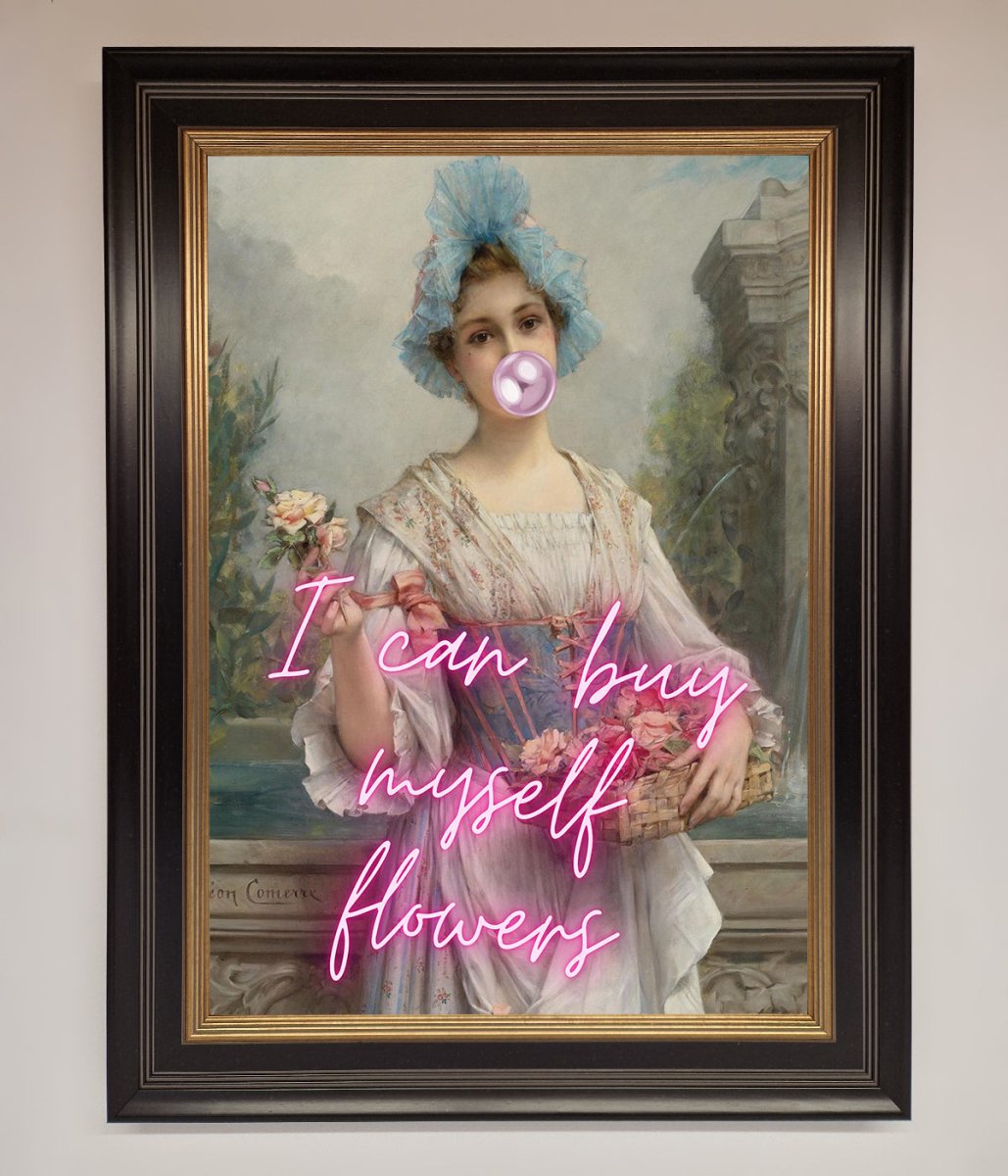 I Can Buy Myself Flowers Framed Print - Zestio