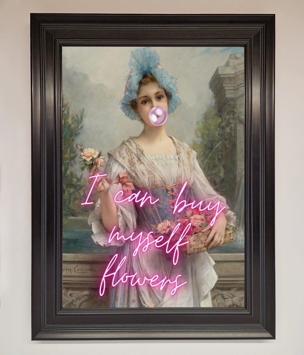 I Can Buy Myself Flowers Framed Print - Zestio