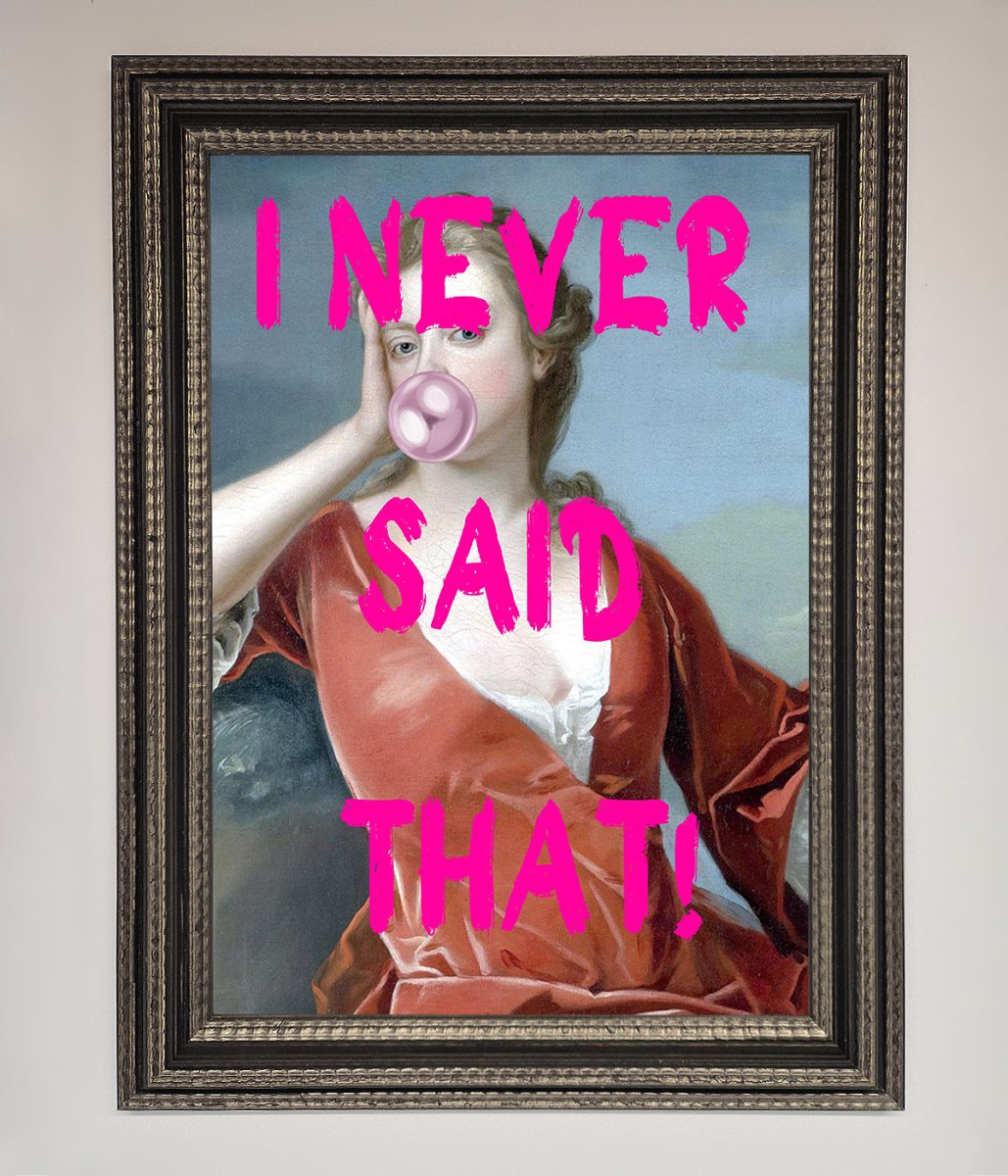I Never Said That Framed Print - Zestio