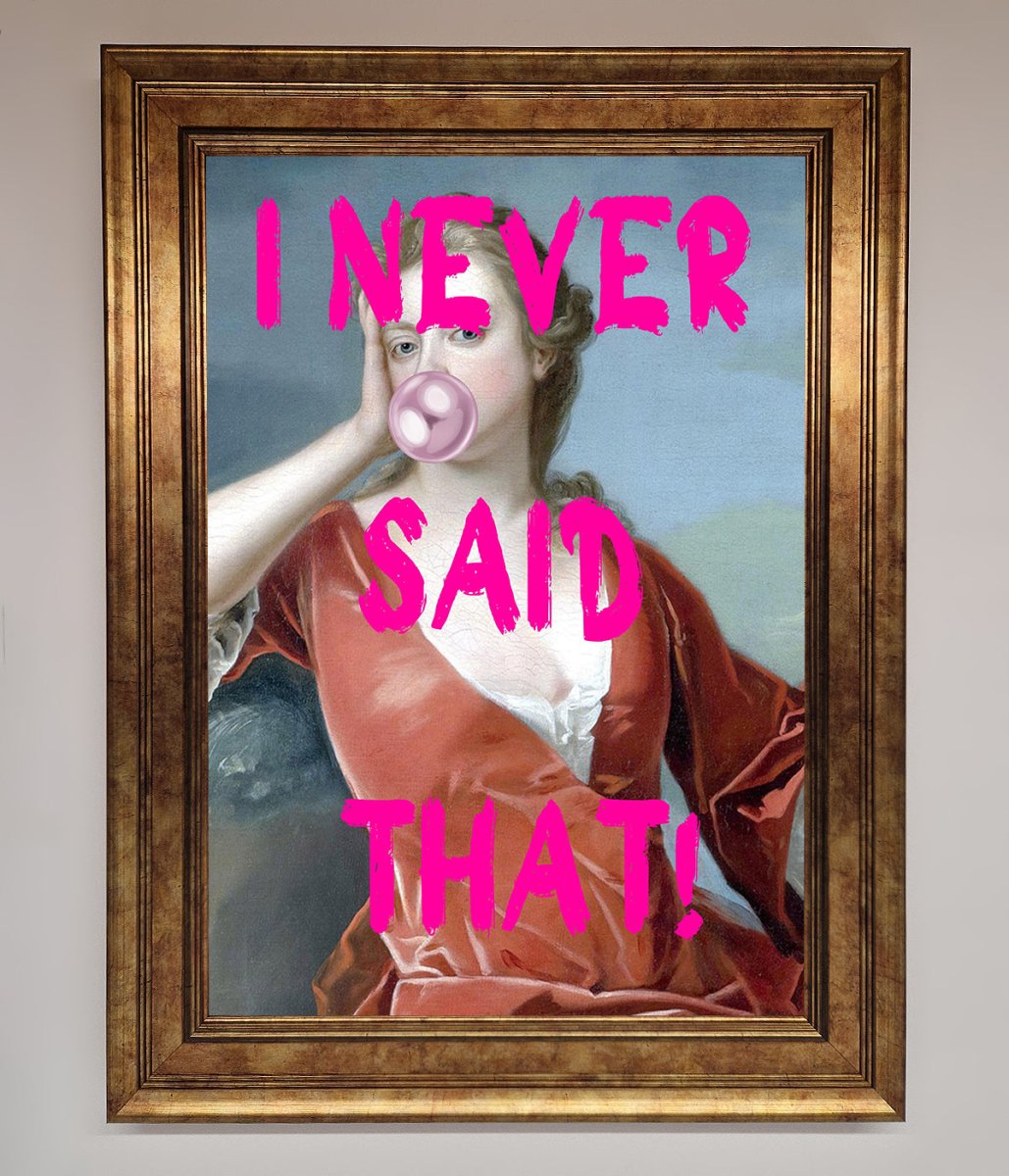 I Never Said That Framed Print - Zestio