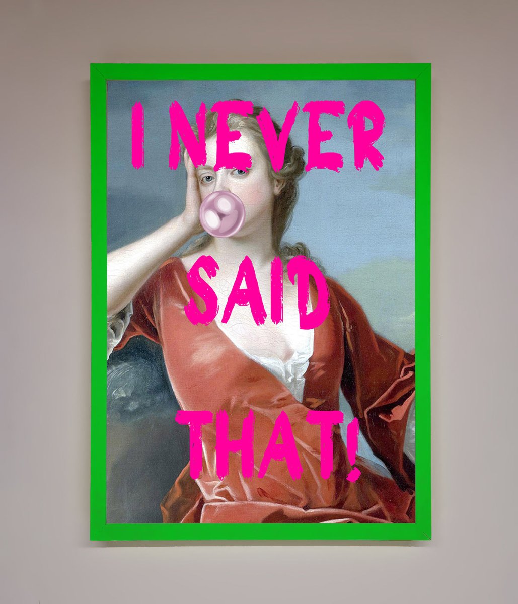 I Never Said That Framed Print - Zestio