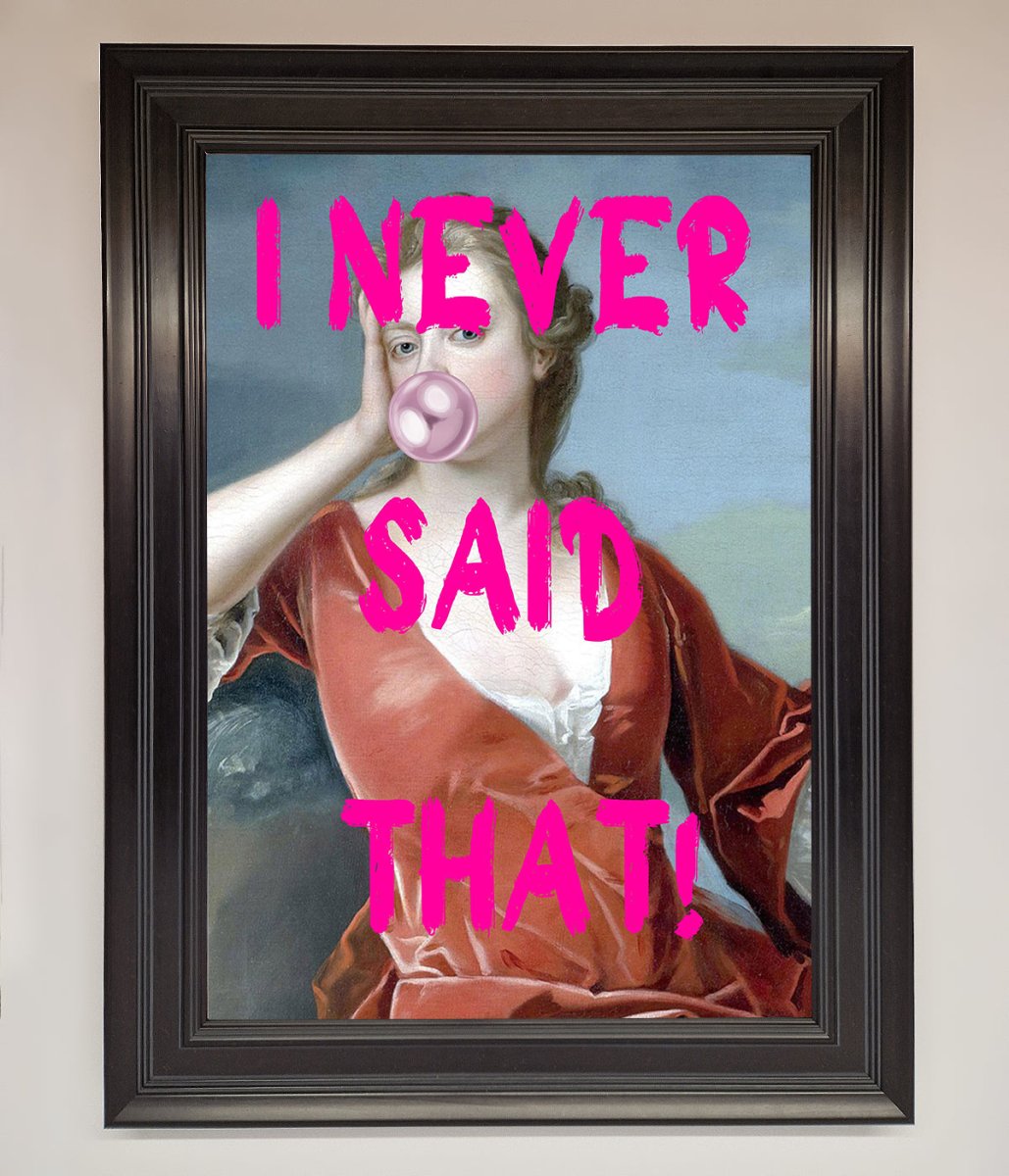 I Never Said That Framed Print - Zestio