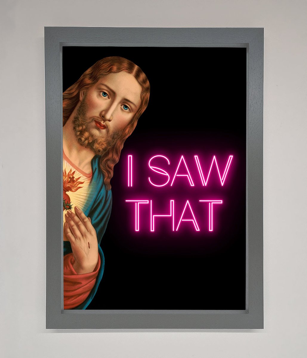 I Saw That Framed Print - Zestio