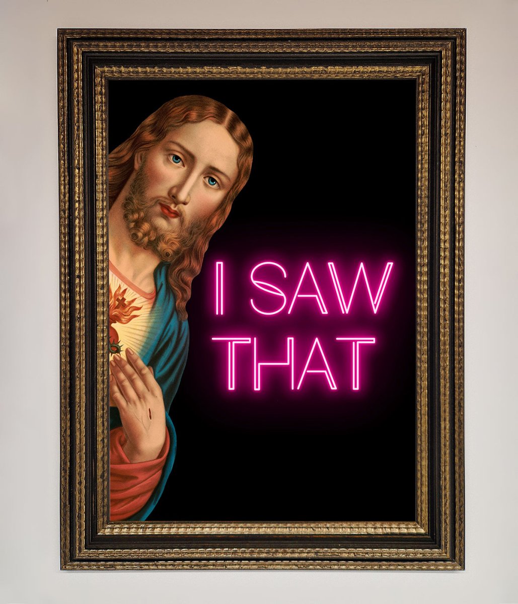 I Saw That Framed Print - Zestio