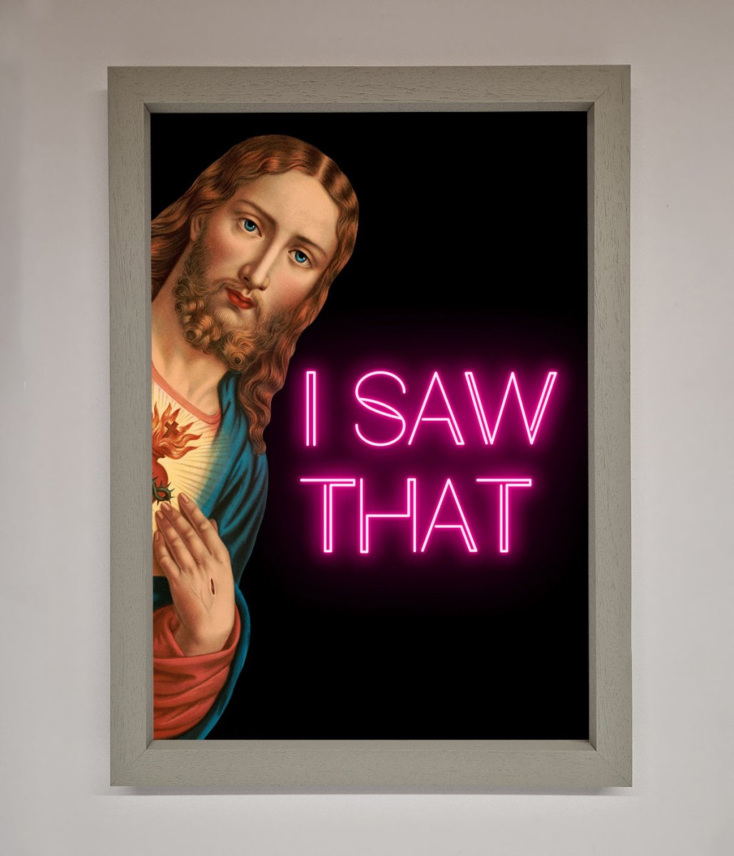 I Saw That Framed Print - Zestio