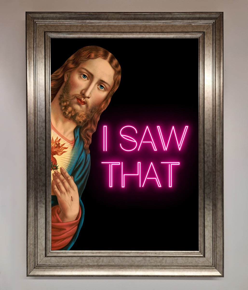 I Saw That Framed Print - Zestio