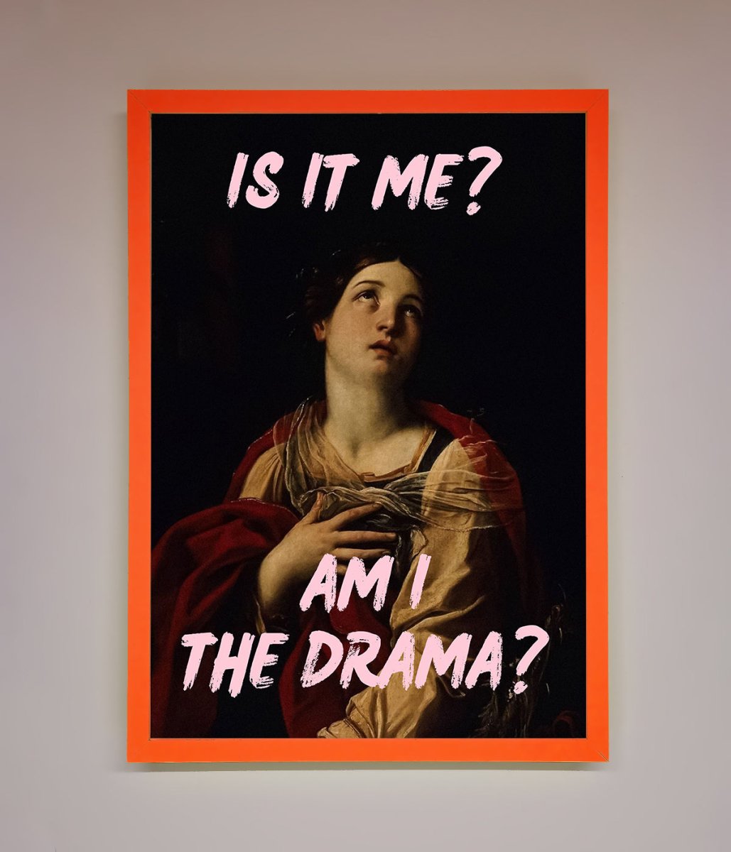 Is It Me Am I The Drama Framed Print - Zestio