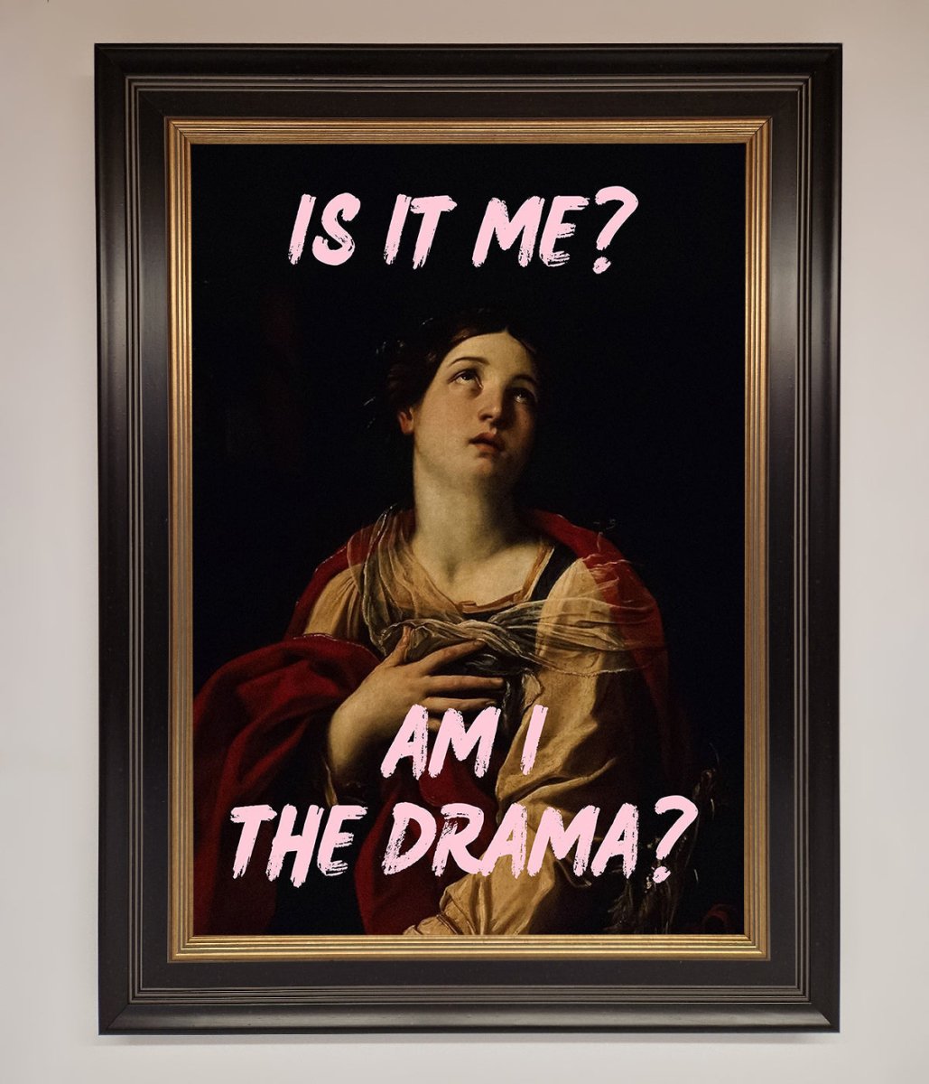 Is It Me Am I The Drama Framed Print - Zestio