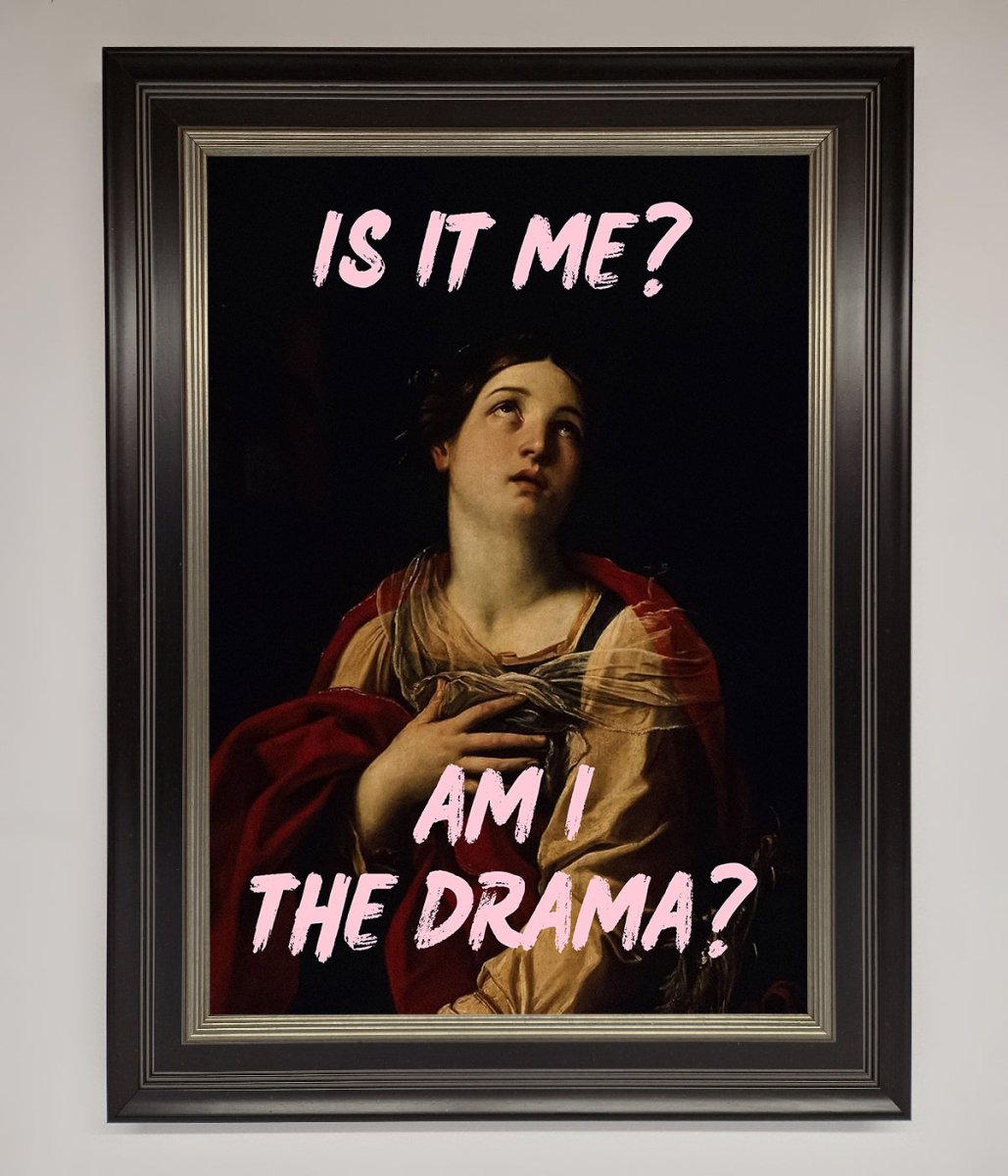 Is It Me Am I The Drama Framed Print - Zestio