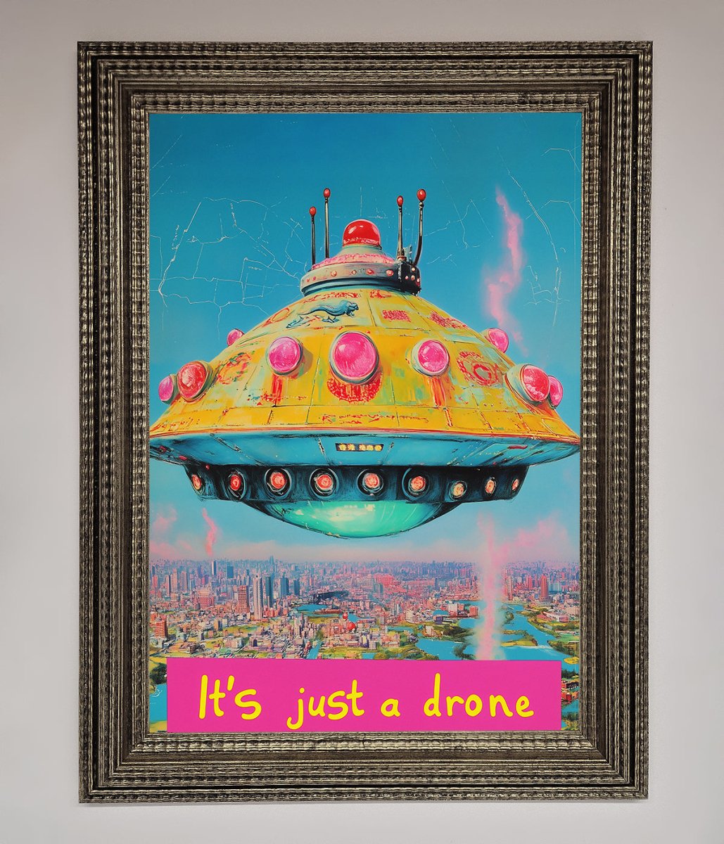 Its Just A Drone Framed Poster - Zestio