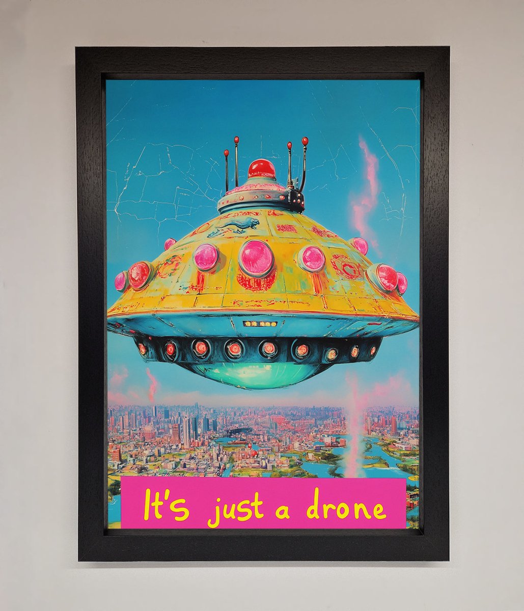 Its Just A Drone Framed Poster - Zestio